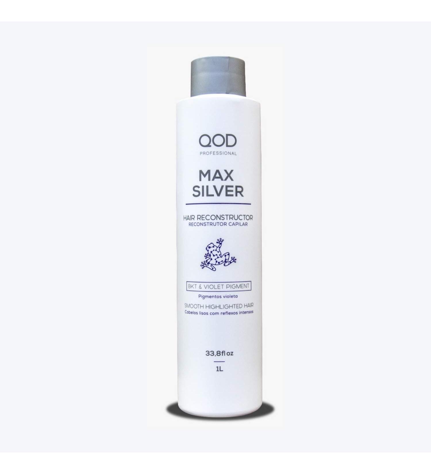 QoD MAX Silver Treatment 1000ML - Brazilian Keratin for All Hair Types | Long-Lasting Straightening | International Shipping Available - Buy Online on GoSupps.com