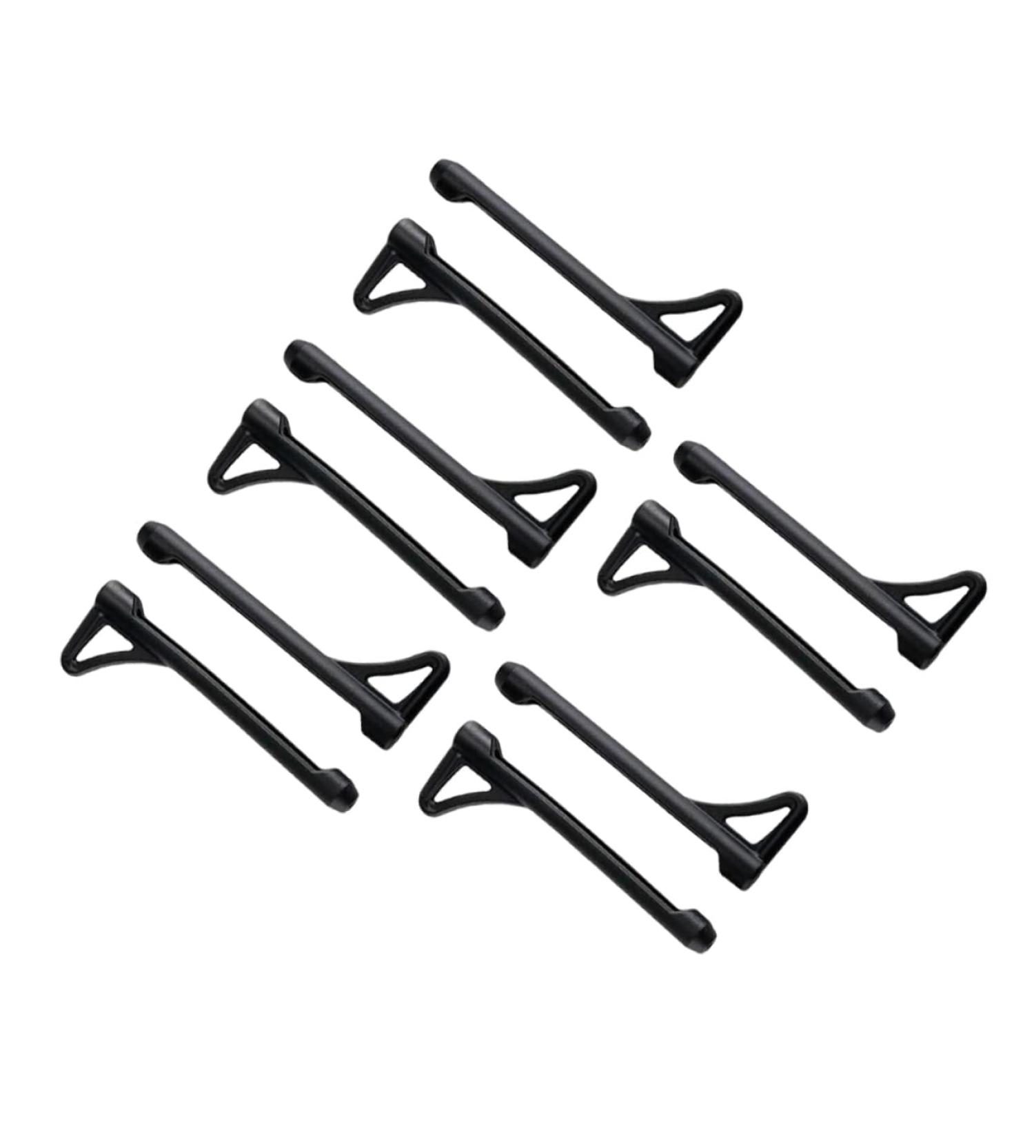 Osaladi Non-Slip Silicone Glasses Sleeves - 5 Pairs for Secure Fit & Comfort | Anti-Drop Support for Glasses Legs - Black 6x1.8cm - Buy Online on GoSupps.com