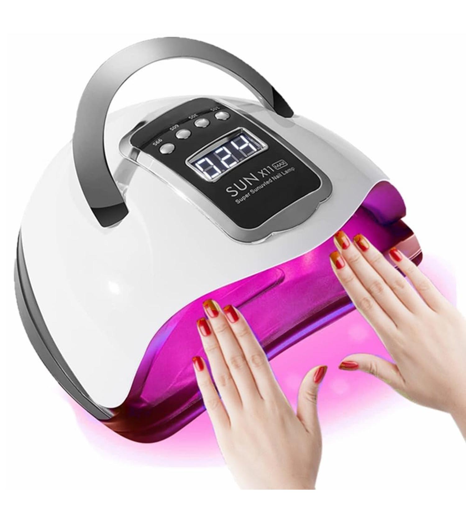 Nail Lamp 280W Gel Nail Lamp Nail Dryer UV Lamps for Gel Nails LED Nail Lamp with Automatic Sensor / 4 Timer Setting Home and Salon - Buy Online on GoSupps.com