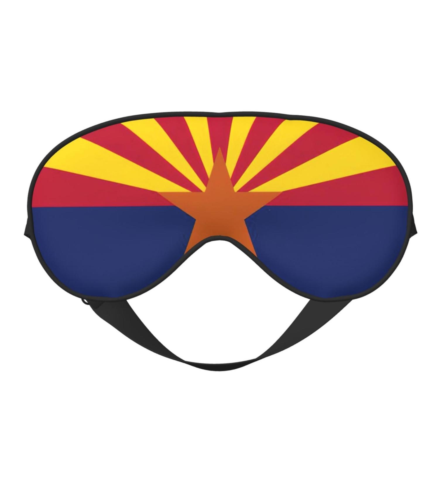 Arizona Flag Soft Sleep Eye Mask | Breathable Travel Eye Patch for Women | Perfect Relaxation Gift - Buy Online on GoSupps.com
