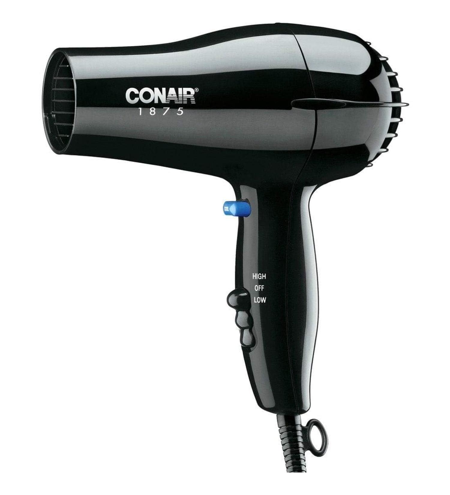 Handheld Black Hairdryer - 1875 Watts - Fast Drying & Lightweight | International Shipping Available - Buy Online on GoSupps.com