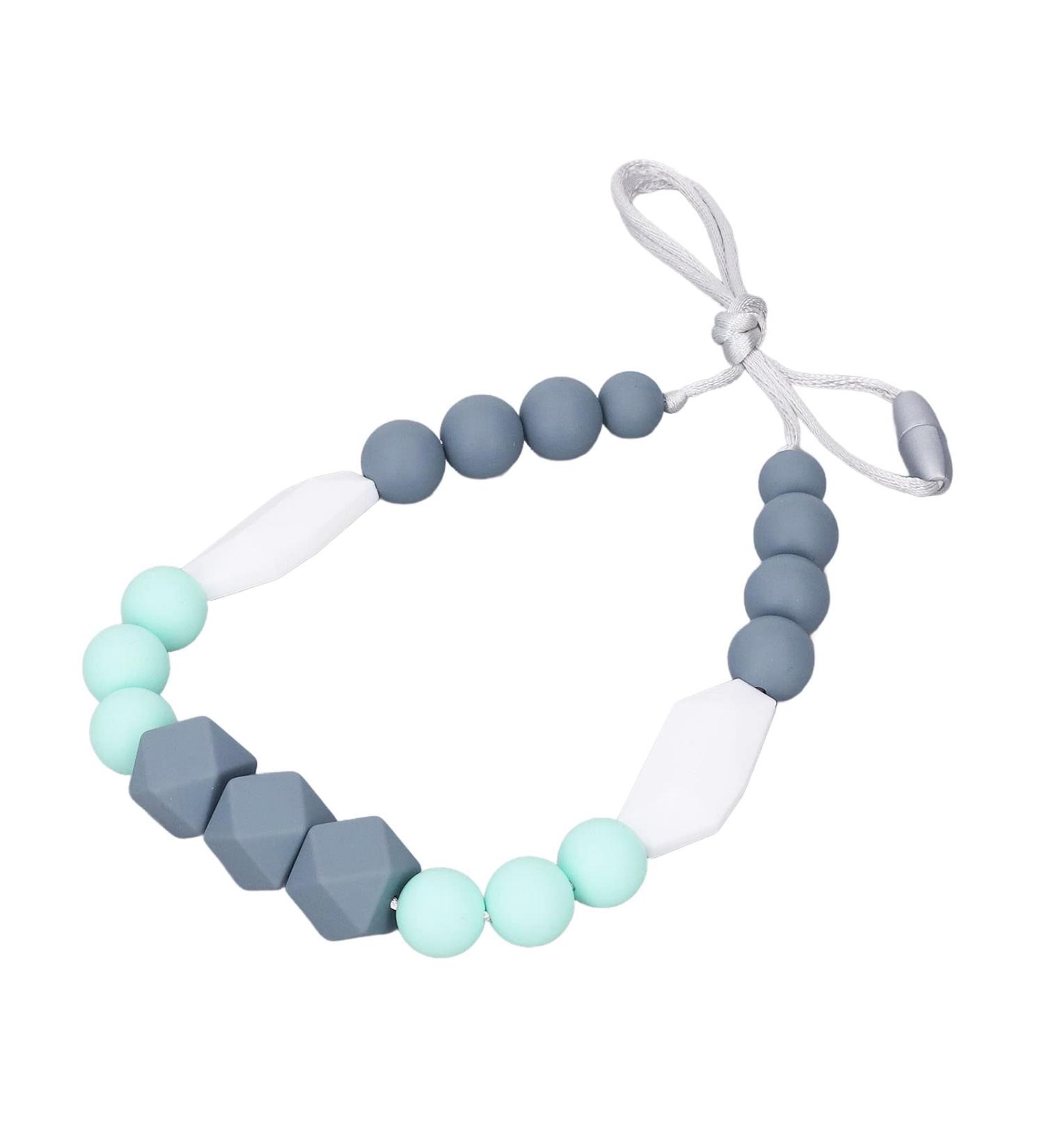 Colorful Silicone Teething Necklace: Safe and Comfortable Infant Teething Toy - Buy Online on GoSupps.com