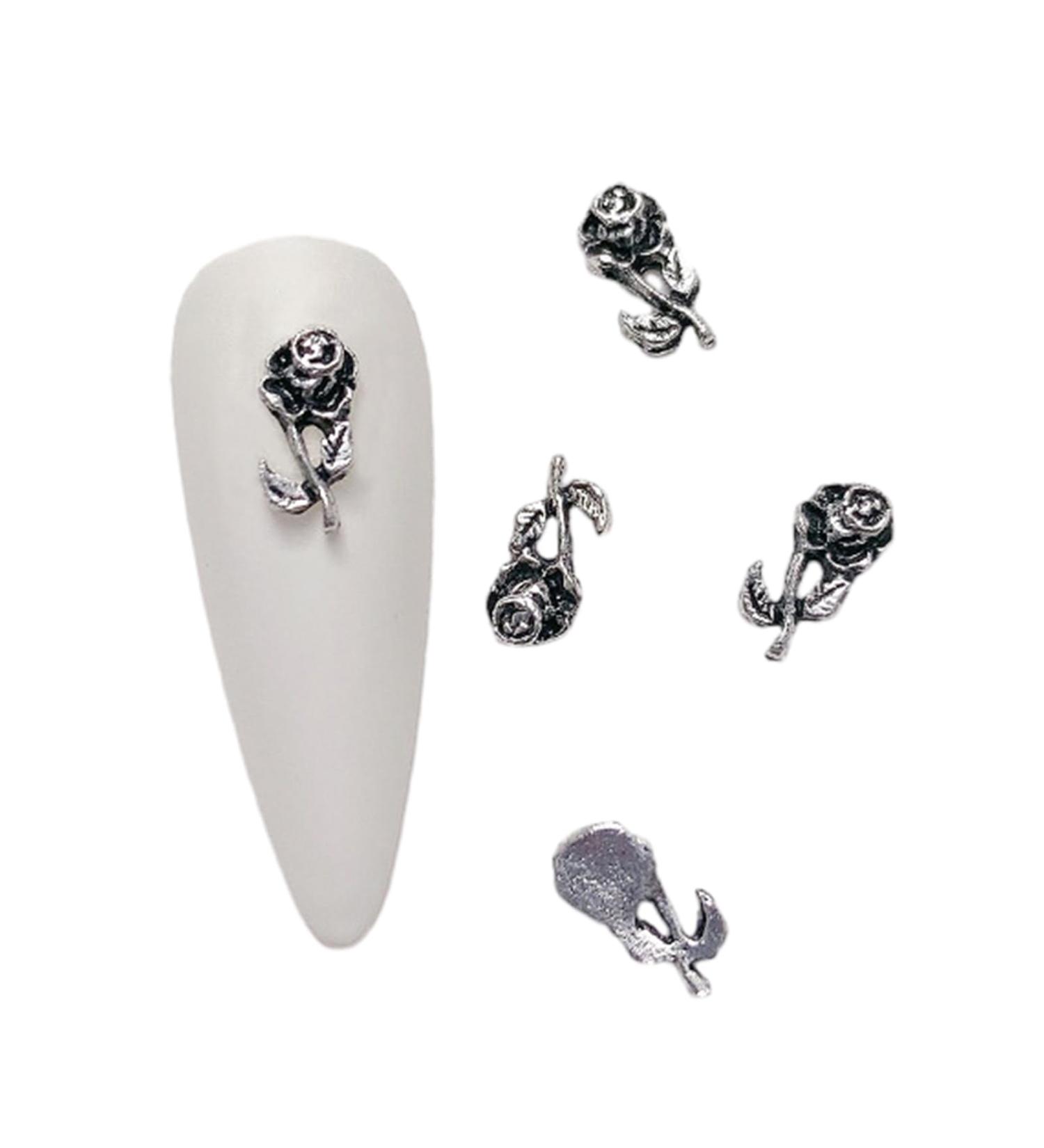 Nail Art Decoration Tips Ornament Metal Alloy Nail Art Decals Pendant Manicure Accessories Eye Catching For Girls Nail Art Accessories Decoration Decals Craft Supplies Jewelry For Girls Crystal - Buy Online on GoSupps.com