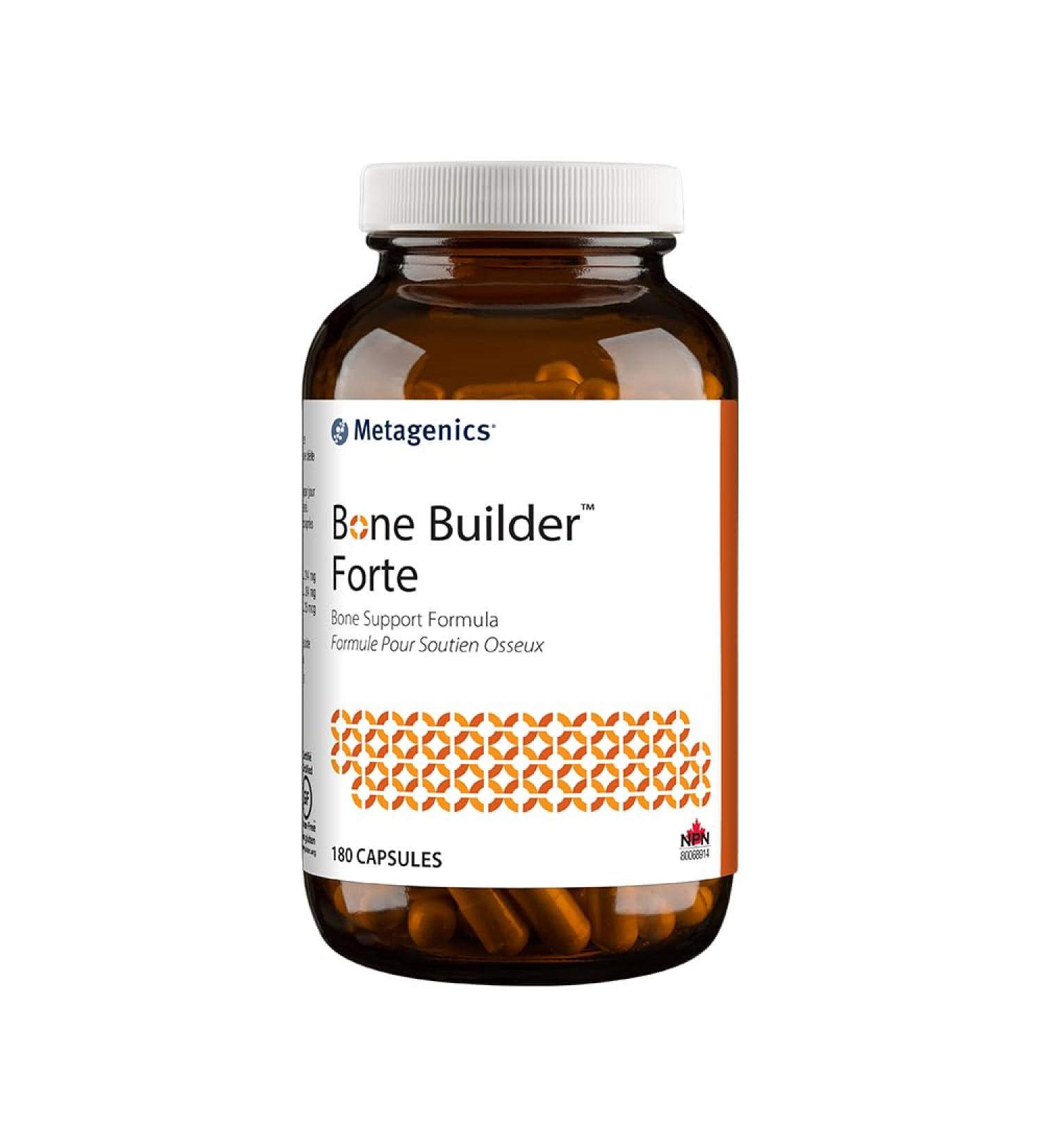 Metagenics - Bone Builder Forte - Bones and Teeth Support with Calcium Phosphorus and Vitamin D - 180 Capsules