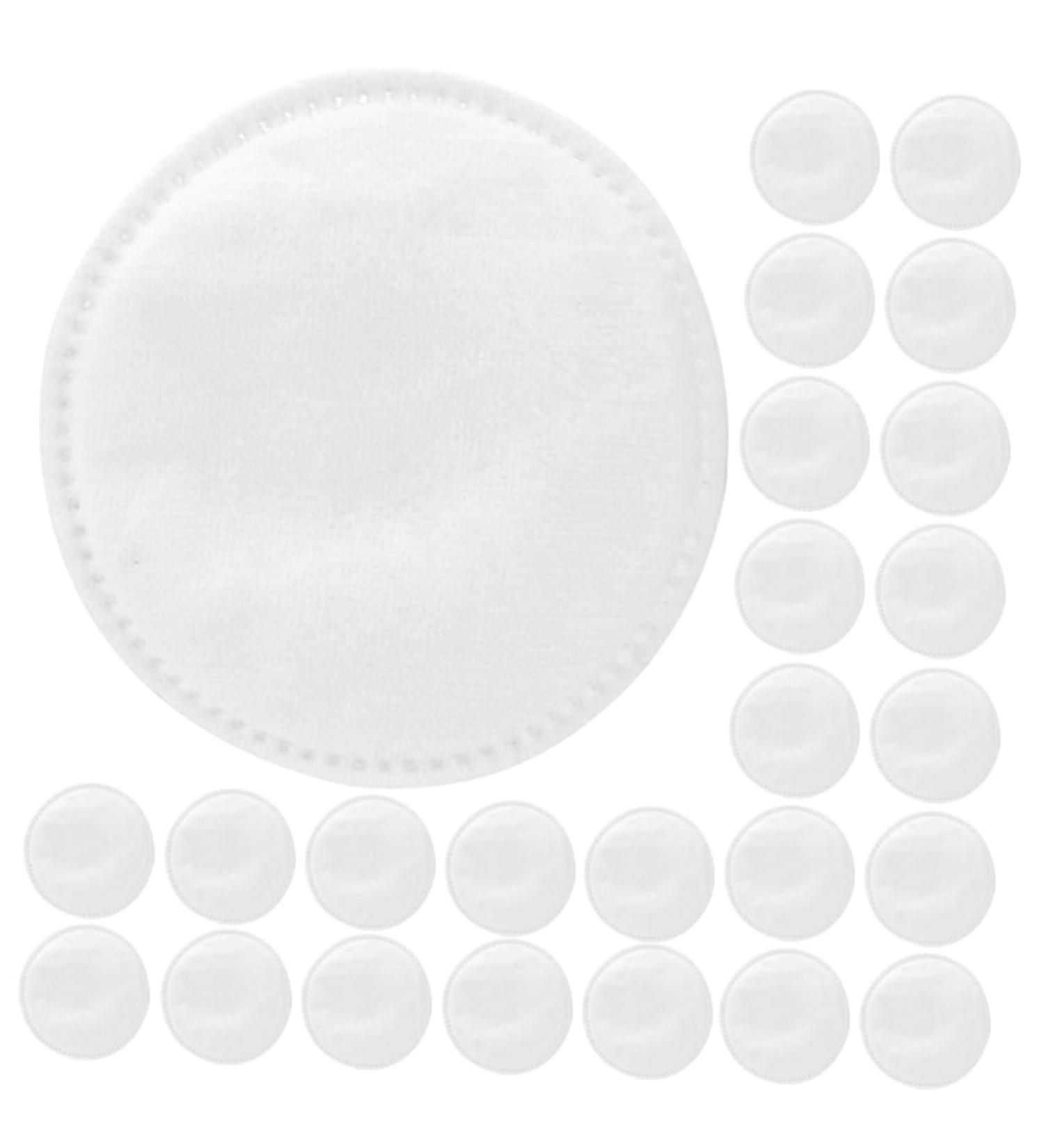 100Pcs Thick Overlock Cotton Makeup Pads - Soft Facial Washing Rounds & Remover Pads for Flawless Skin - Ideal for All Makeup Types - Buy Online on GoSupps.com