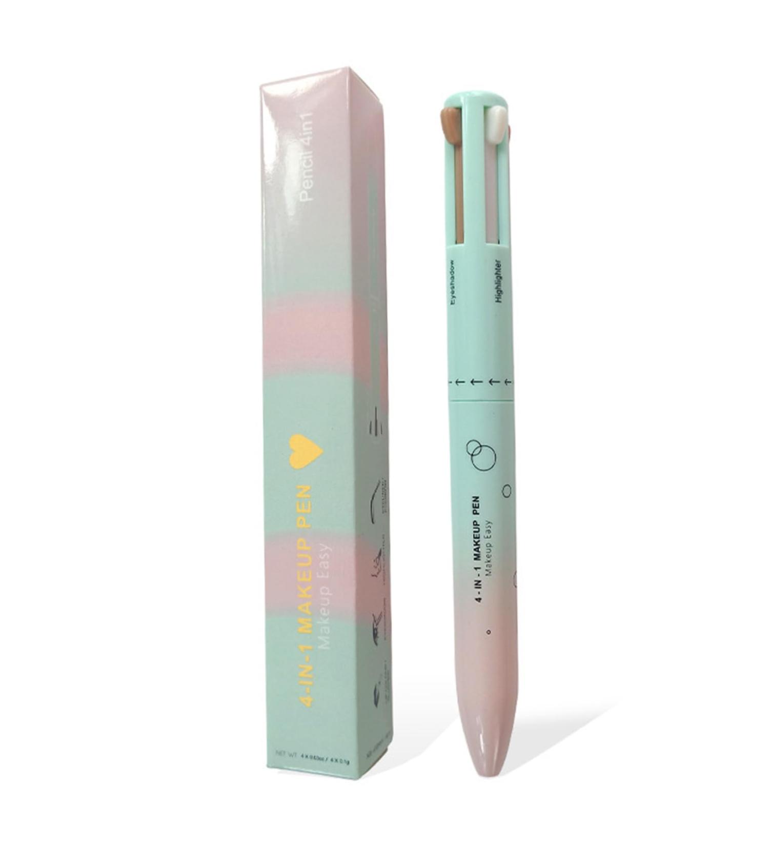 Make Up Pen 4 in 1 Makeup Pen Easy Switch Makeup Pen Includes Eyeliner Eyebrow Lip Liner & Highlighter Long Lasting Portable for Women Outdoor - Buy Online on GoSupps.com