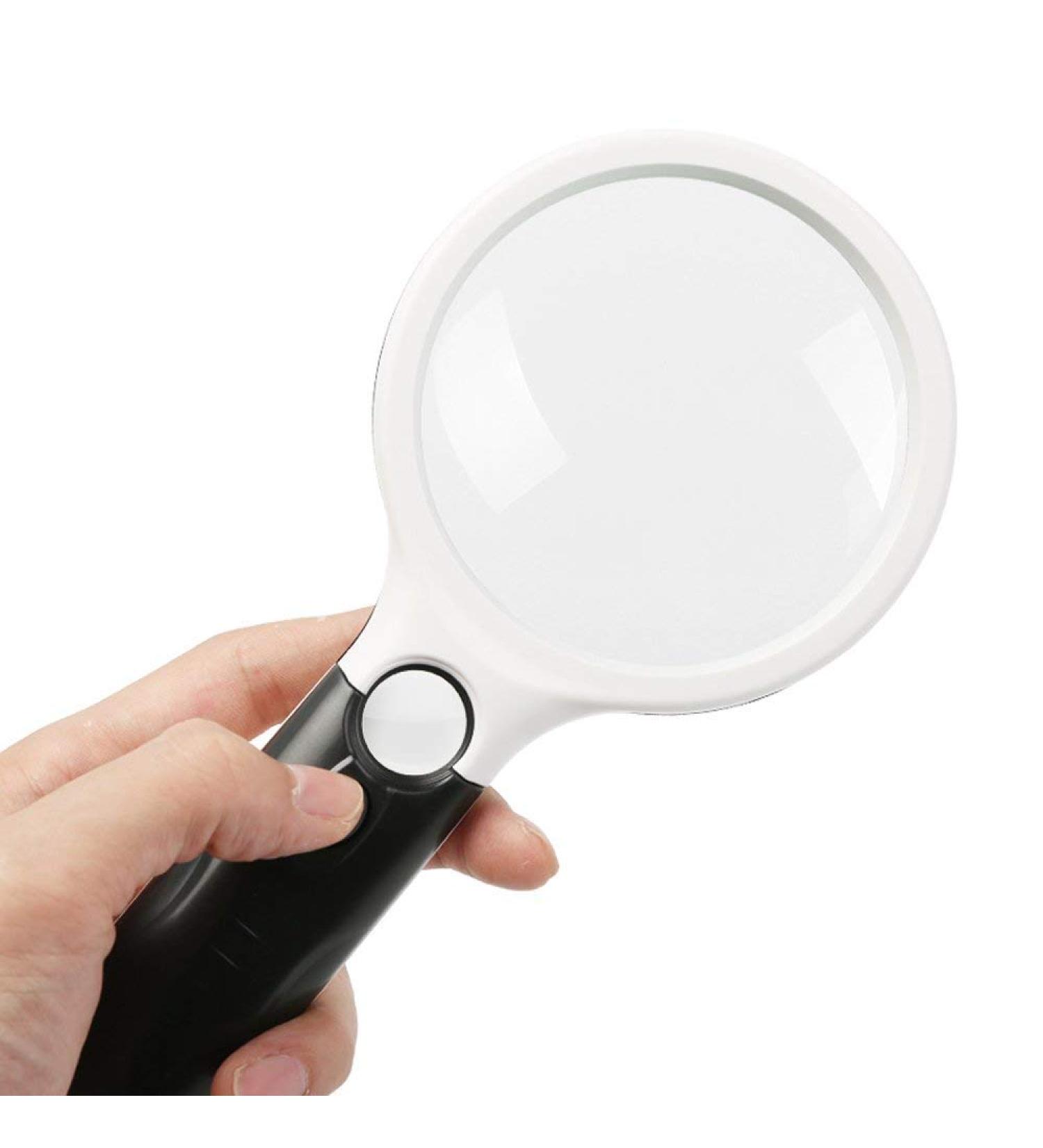 HD Magnifying Glass with Light 20 Times Handheld High Magnification Magnifier - Buy Online on GoSupps.com