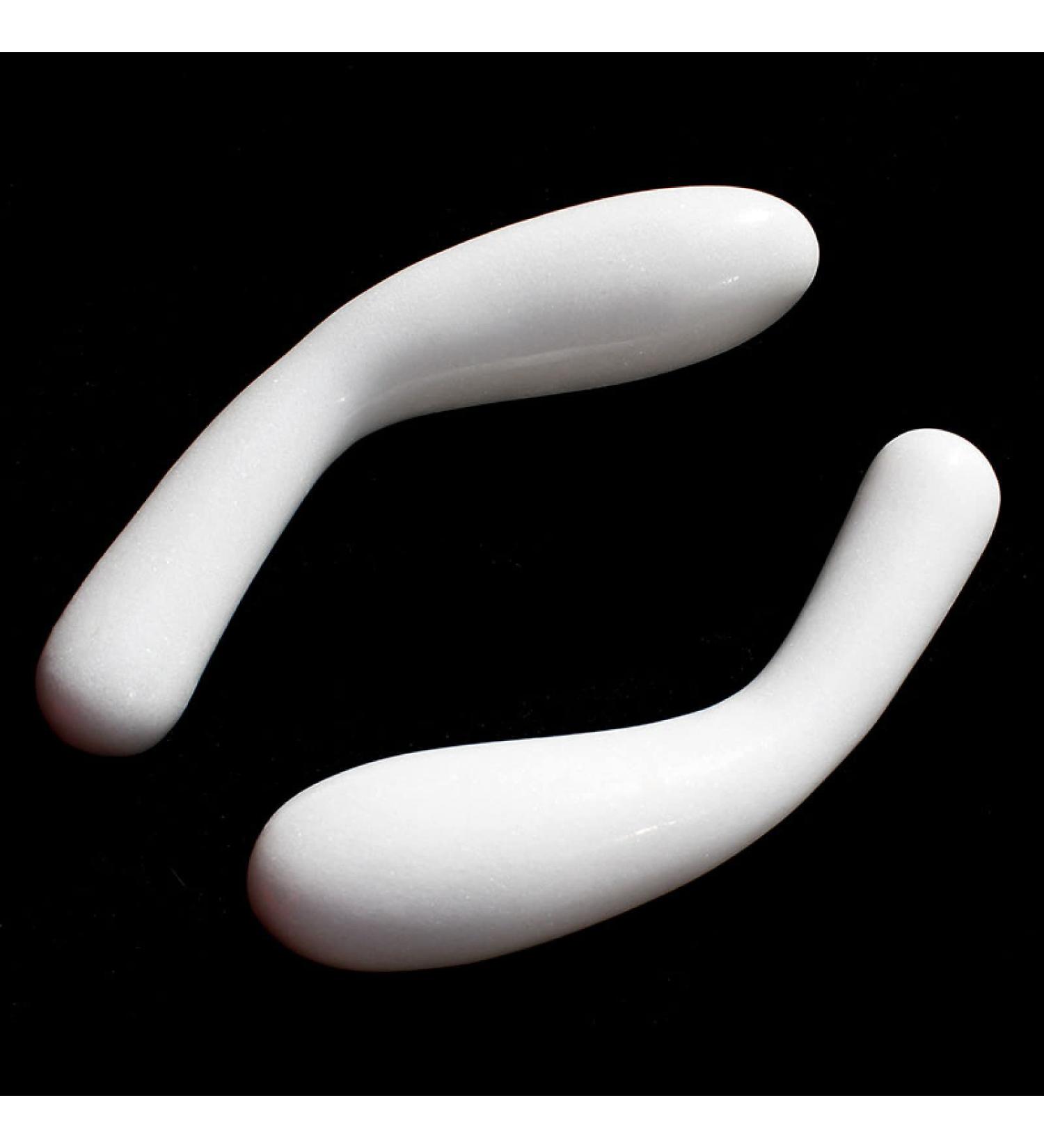Natural White Jade Crystal Quartz Stone Massage Stick - 1 Piece | International Shipping Available - Buy Online on GoSupps.com