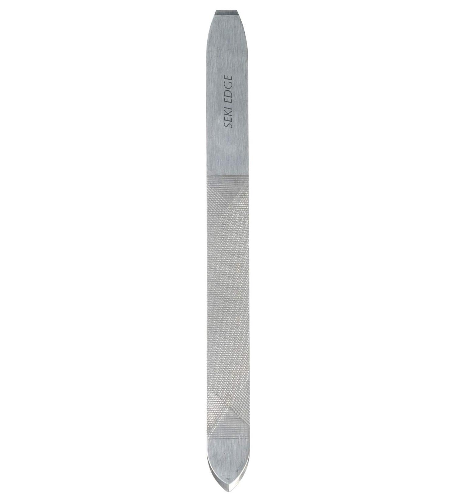 SEKI EDGE SS-402 Nail File with Pusher - 1 Count Pack | High-Quality Stainless Steel - Buy Online on GoSupps.com