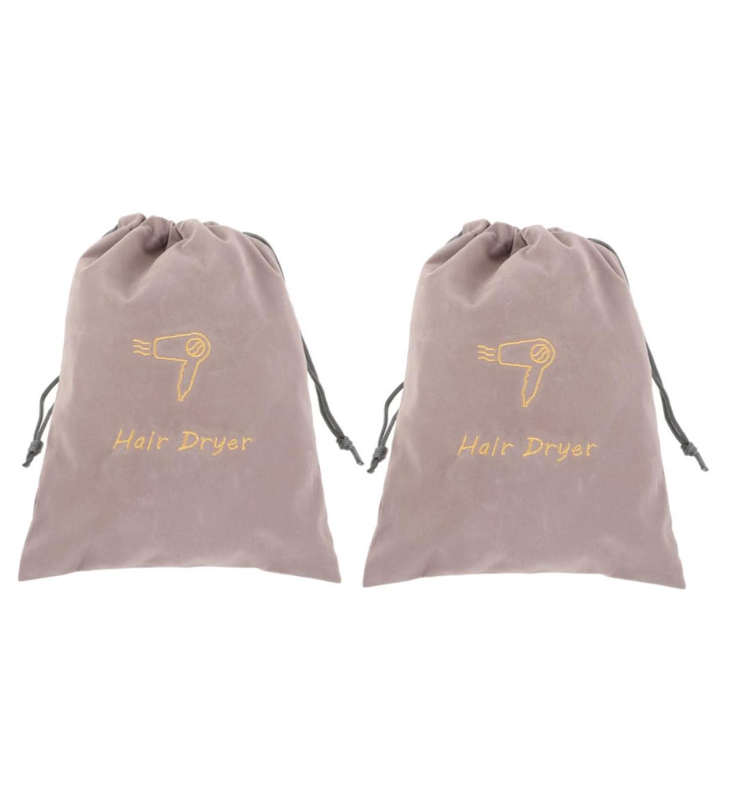 Baluue 2pcs Velvet Bag Travel Hair Dryer Blow Dryer Travel Bag Portable Hair Dryer Bags Cloth - Buy Online on GoSupps.com
