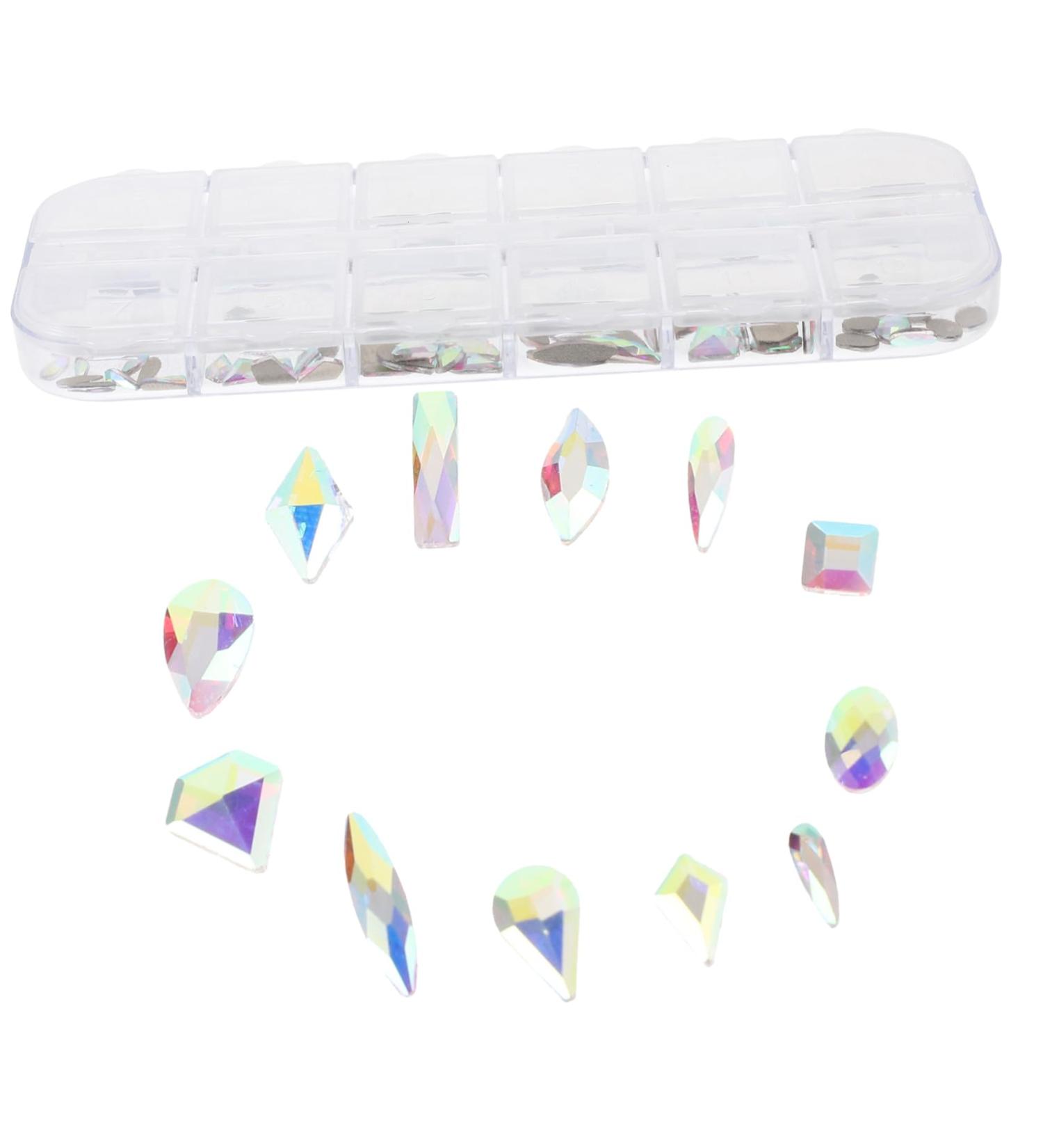 COHEALI 1 Box Diy Diamond Nail Art Set Nail Salon Decor Diy Charms Nail Charms Manicure Decoration Nail Art Embellishment Nail Rhinestones Decor Nail Decors Girl Supplies Metal - Buy Online on GoSupps.com