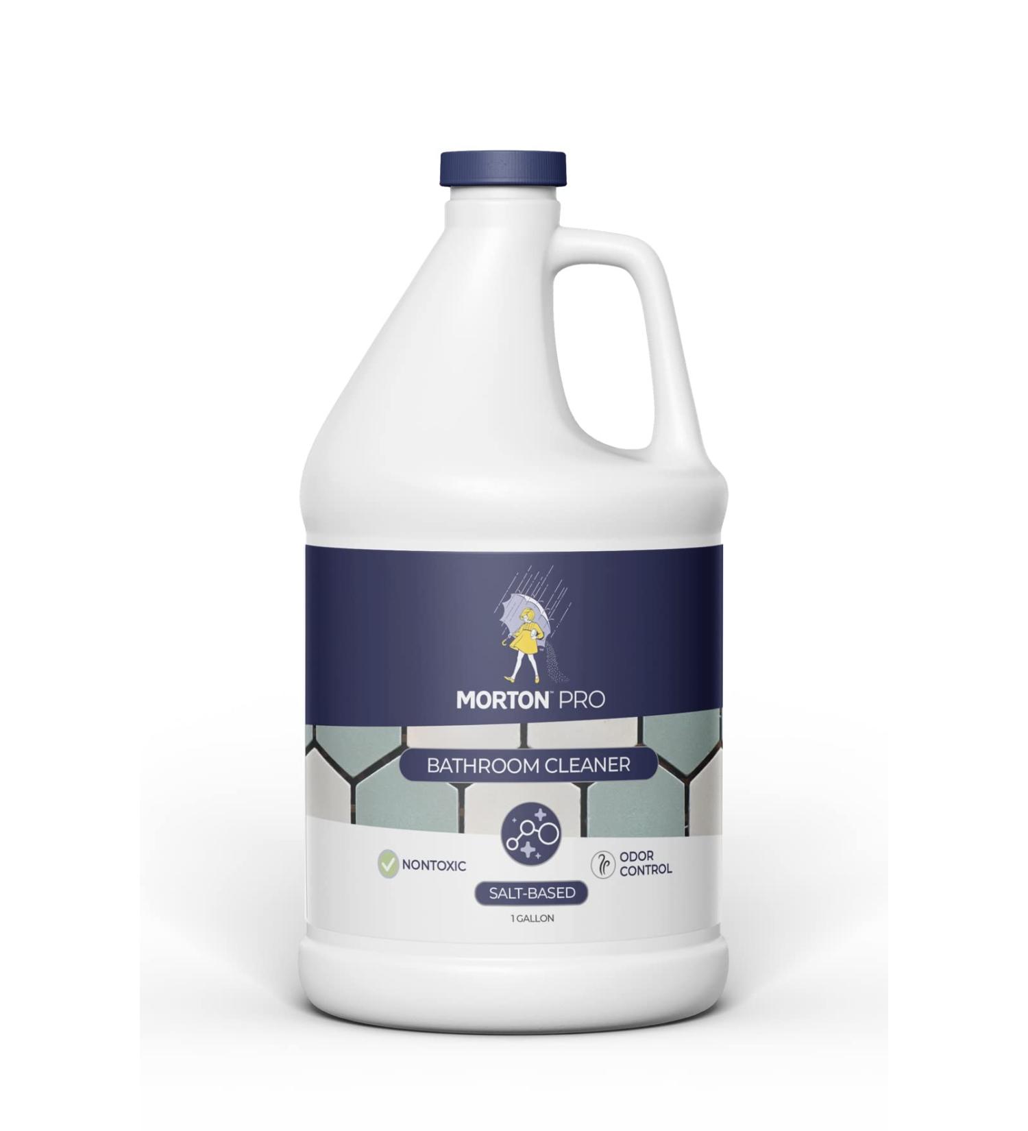 Morton PRO Non-Toxic Bathroom Cleaner | Salt-Based Odor Control & Stain Removal | Fresh Lemon Scent - Safe for All Homes - Buy Online on GoSupps.com