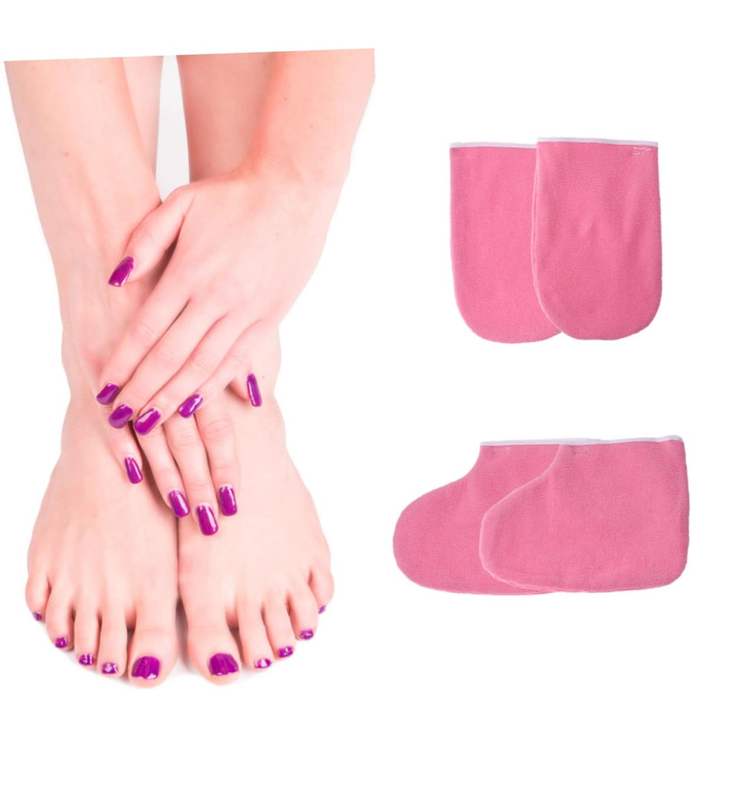 Beavorty 2 Pairs Boot Glove Paraffin Wax Gloves and Booties Cloth Booties spa Treatment mitt Wax Bath Gloves Paraffin Wax Mitts Spa Paraffin Wax Hand Cover Mittens Work Hand Wax Nail medium - Buy Online on GoSupps.com