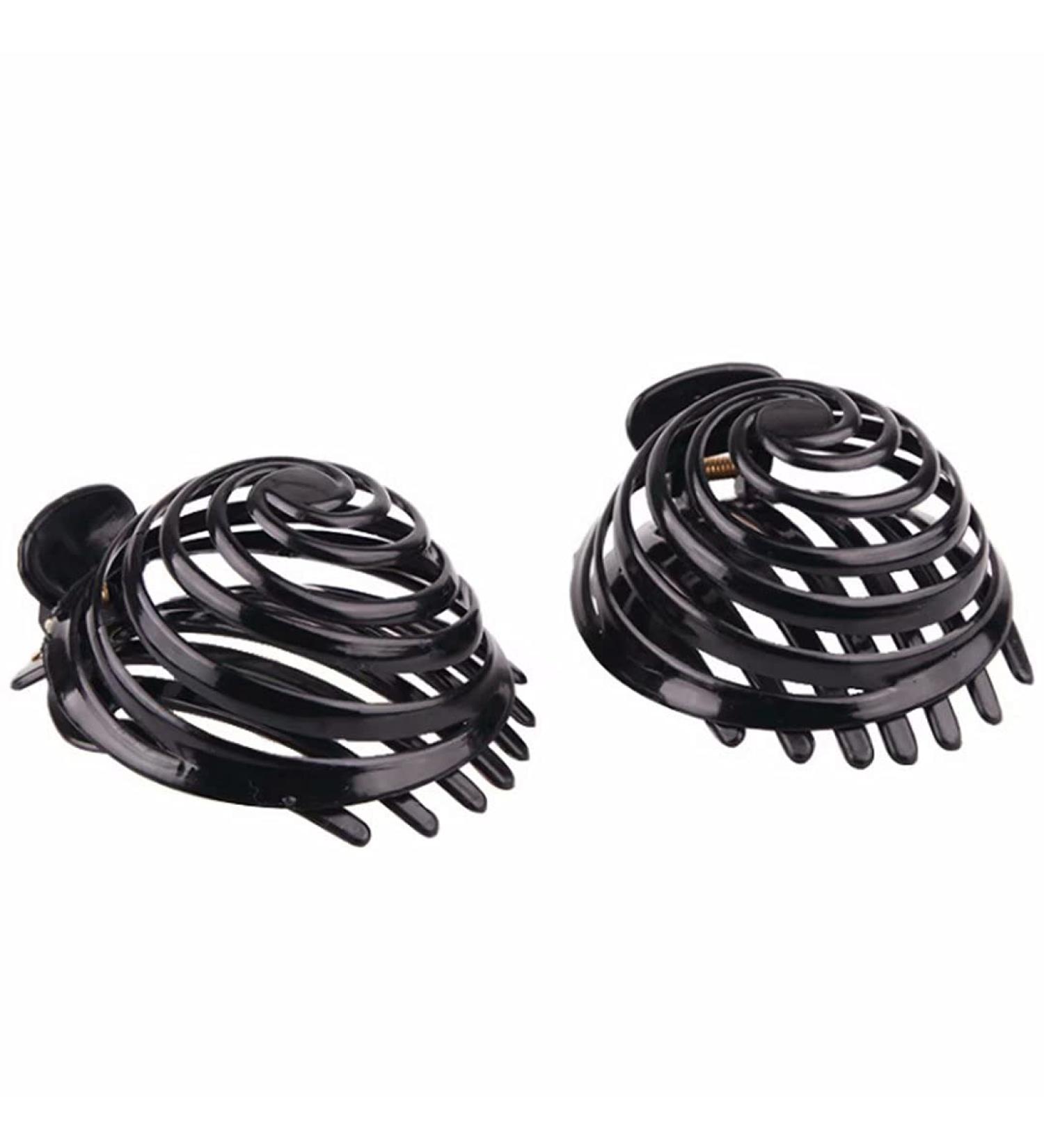 2 Pack Plastic Hair Clips for Women | Versatile Black Hair Accessories | Perfect Fit for All Hair Types - Buy Online on GoSupps.com