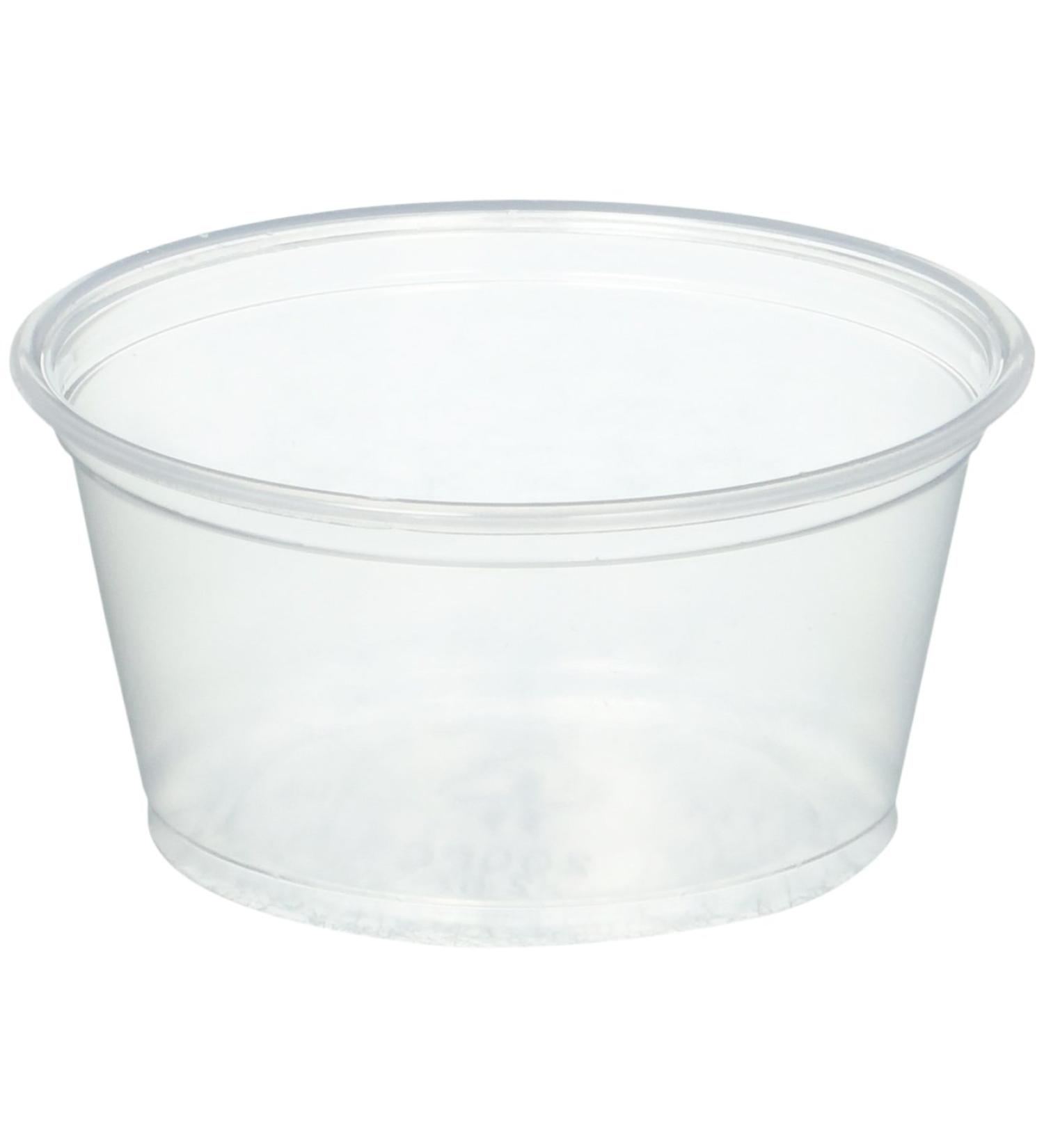 Sold Individually Solo Plastic 2. 0 oz Clear Portion Container for Food, Beverages, Crafts (Pack of 250) 2.0 Ounce Cup Clear