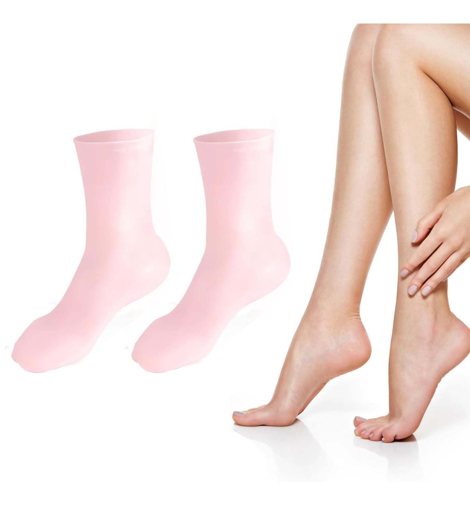 ZISHAN Silicone Moisturising Socks for Women Dry Skin Small Repairs Cracks & Moisturizes Feet - Buy Online on GoSupps.com