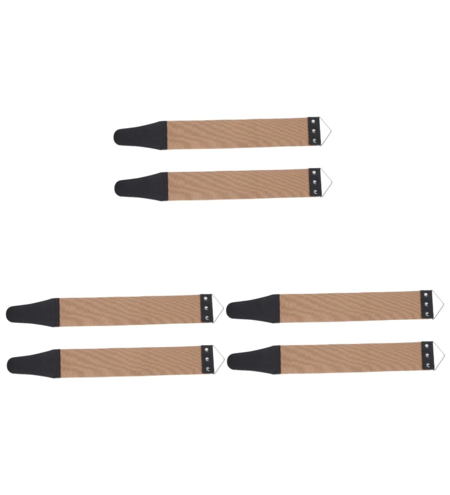 Frcolor Linen & Leather Belt Straps Set - 6pcs with Random Hooks for Razor Anchors | Durable & Stylish 46.5x6cm - Buy Online on GoSupps.com