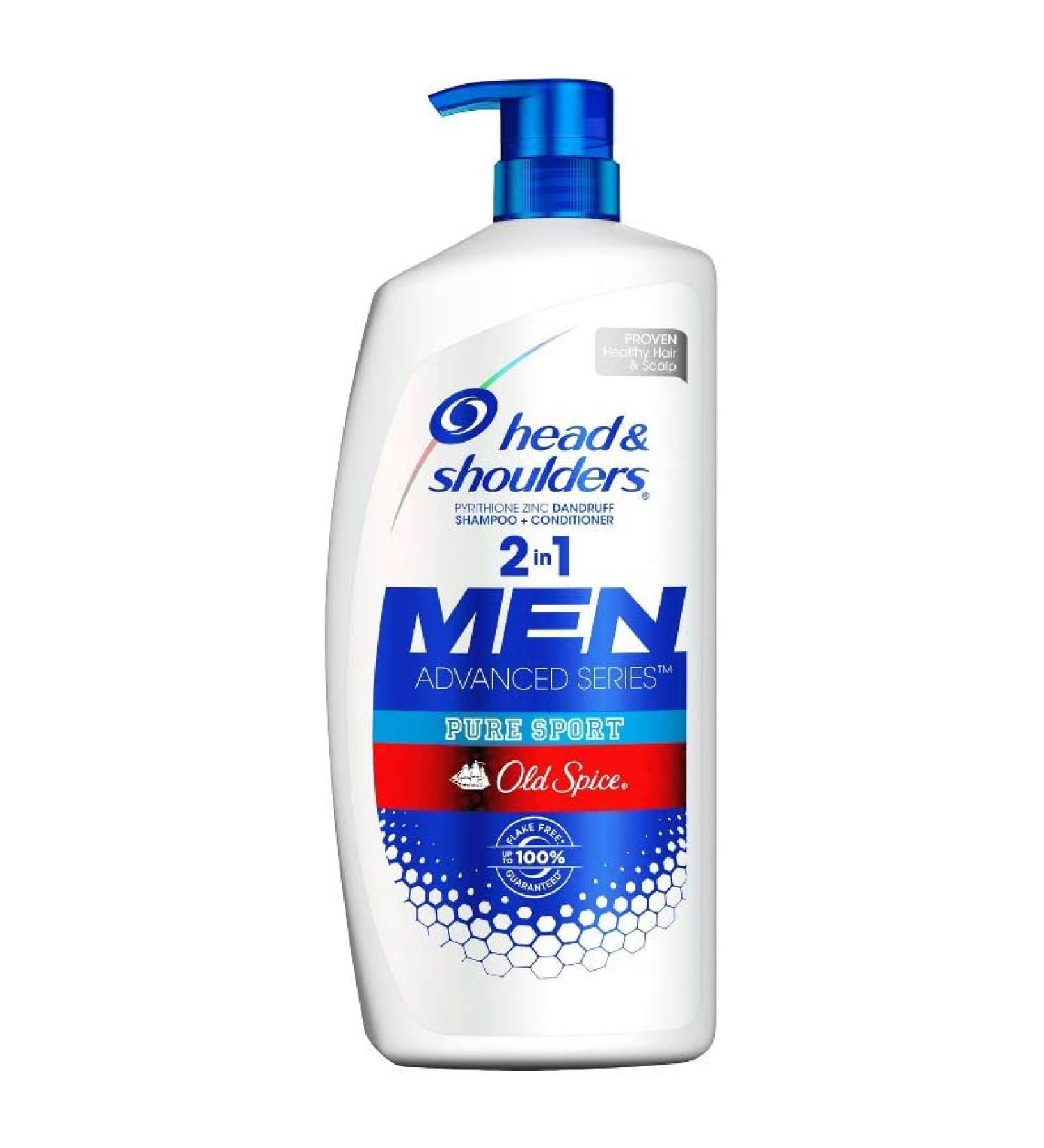 Head & Shoulders Old Spice Pure Sport Anti-Dandruff 2 in 1 Shampoo and Conditioner 31.4 Fl Oz