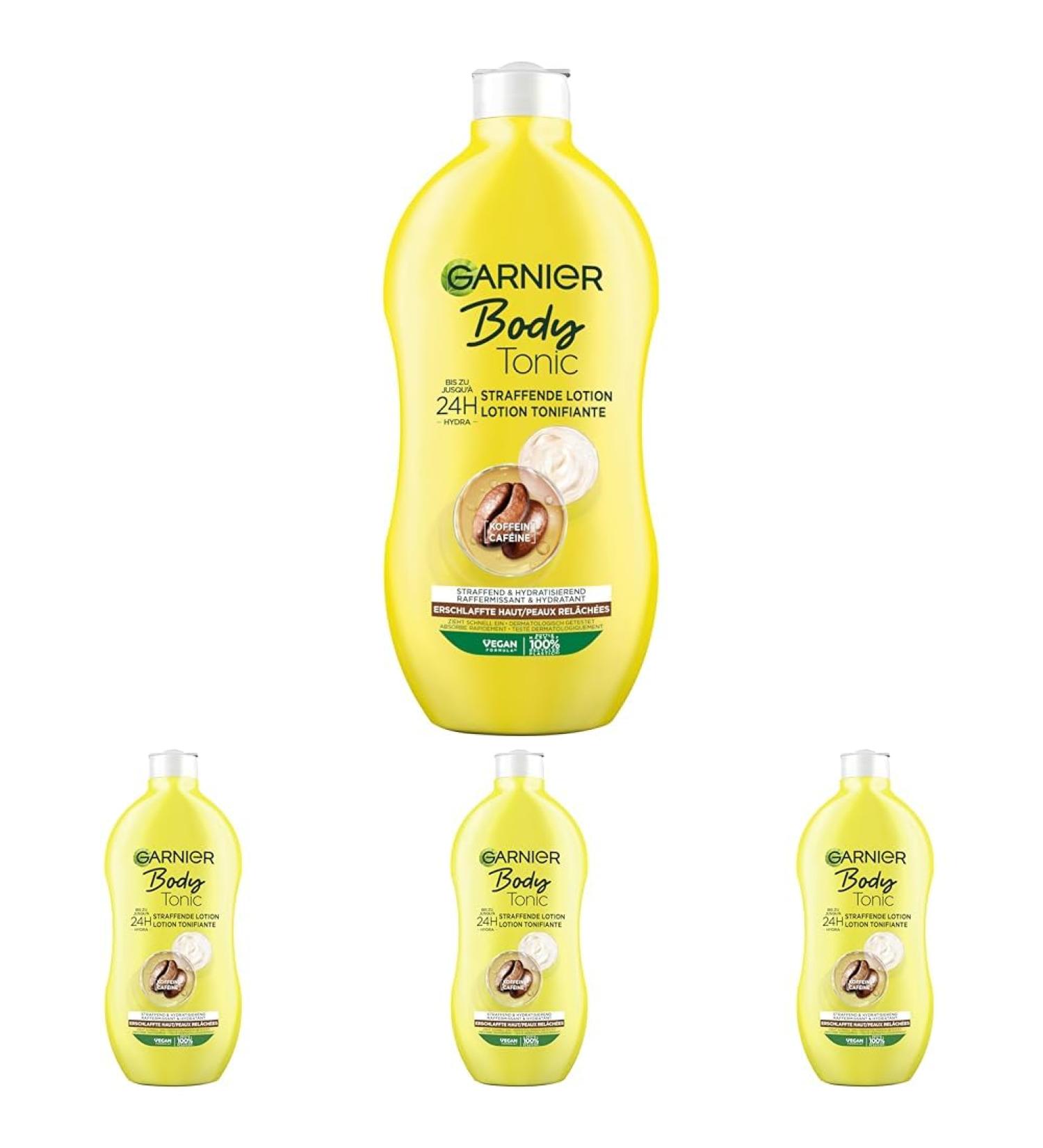 Garnier tightening moisture lotion up to 24h moisture tightness Garnier Body Tonic 400 ml (pack of 4) 400 ml (4-pack).