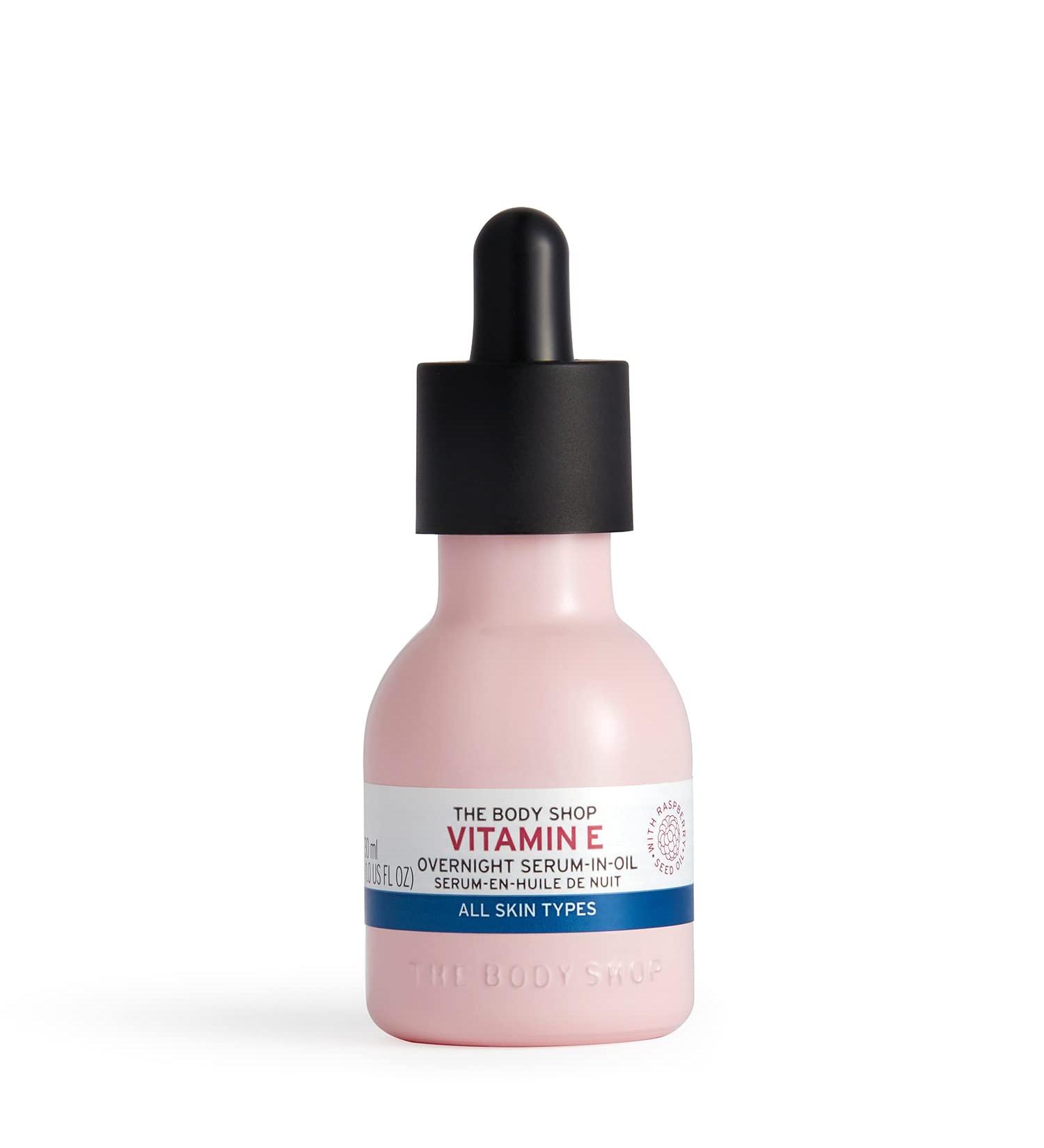 The Body Shop Vitamin E Overnight Serum-In-Oil 1 oz | Nourishing & Softening for All Skin Types - Buy Online on GoSupps.com