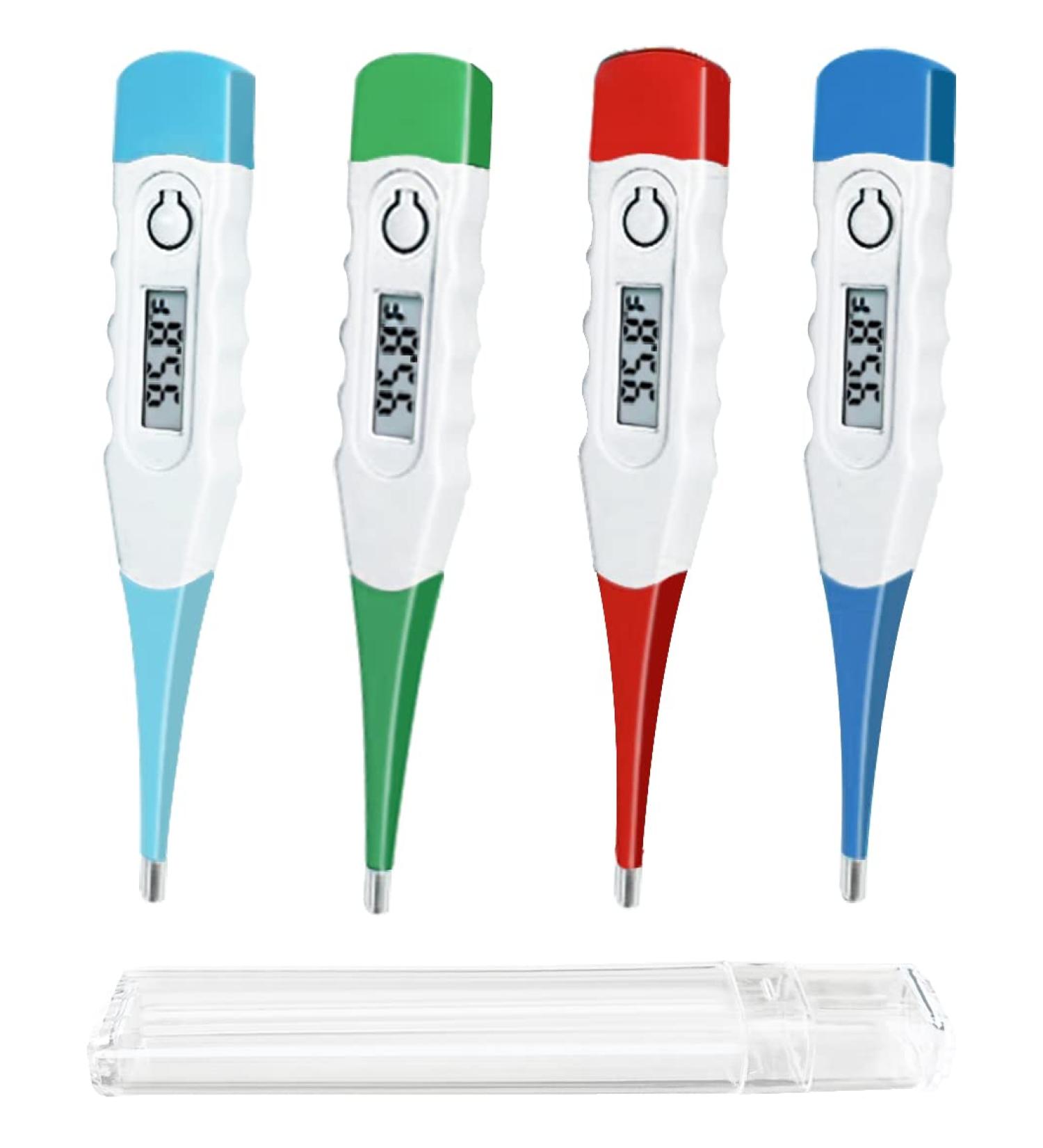 Bestwya Digital Oral Thermometer for Babies, Children, and Adults - Pack of 4 - Buy Online on GoSupps.com