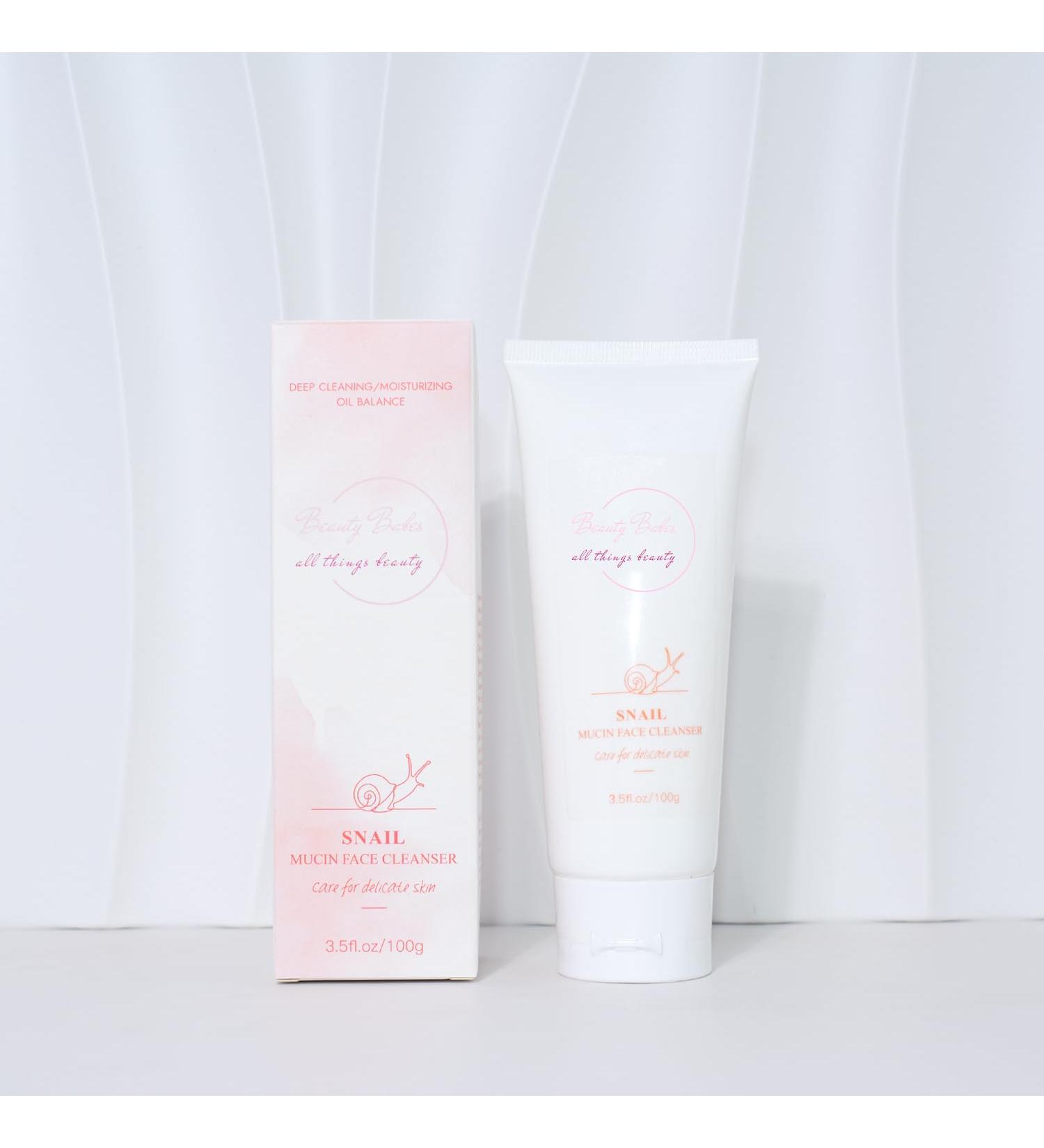 Snail Face Cleanser for All Skin Types - Anti-Aging & Skin Nourishment - Results in 2-3 Weeks - Buy Online on GoSupps.com