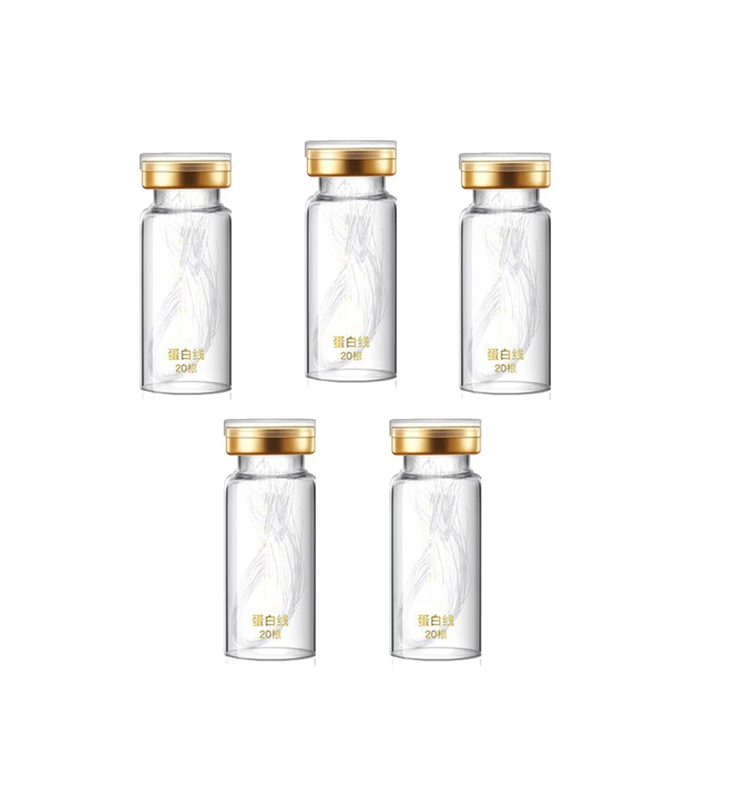 WOLPARS Instalift Protein Thread Lifting Set - Nano Gold Essence, Collagen Threads for Fine Lines & Elasticity - 5 Bottles - Buy Online on GoSupps.com