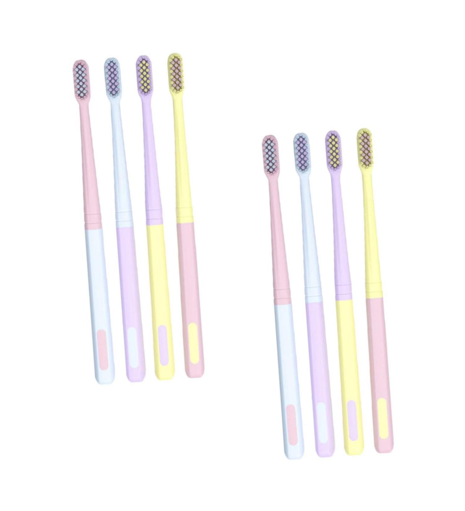 JECOMPRIS 8S Ice Cream Toothbrush Set - Small Head Brightening Rubber Household & Kids Toothbrush - Perfect for Adults & Children - Buy Online on GoSupps.com