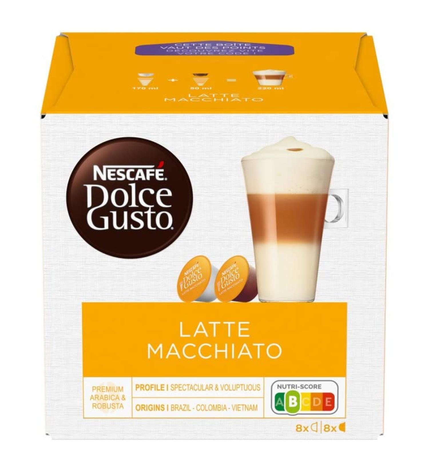 Epicerie sucr e DOLCE GUSTO - Latte Macchiato Capsules 183G - Lot of 3