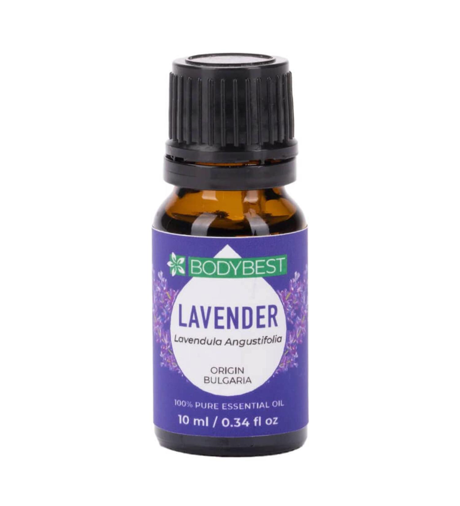 Lavender Essential Oil (10ml) | 100% pure oil for massage aromatherapy and diffusing | Long lasting fresh floral scent and aroma fragrance for DIY candle. hair cosmetics and body butter (10 ml) 10 ml (Pack of 1)