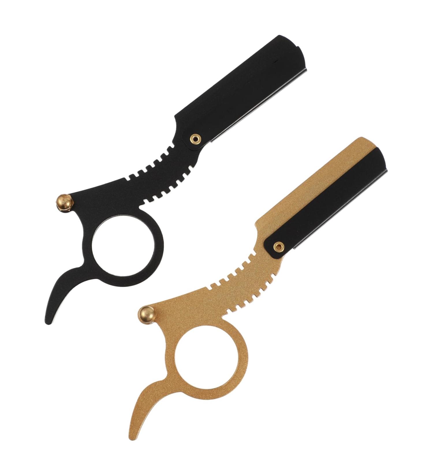 Angoily Manual Beard Trimmer & Electric Shaver for Men - 2-in-1 Razor Hand Razor Eyebrow Trimmer | International Shipping Available - Buy Online on GoSupps.com