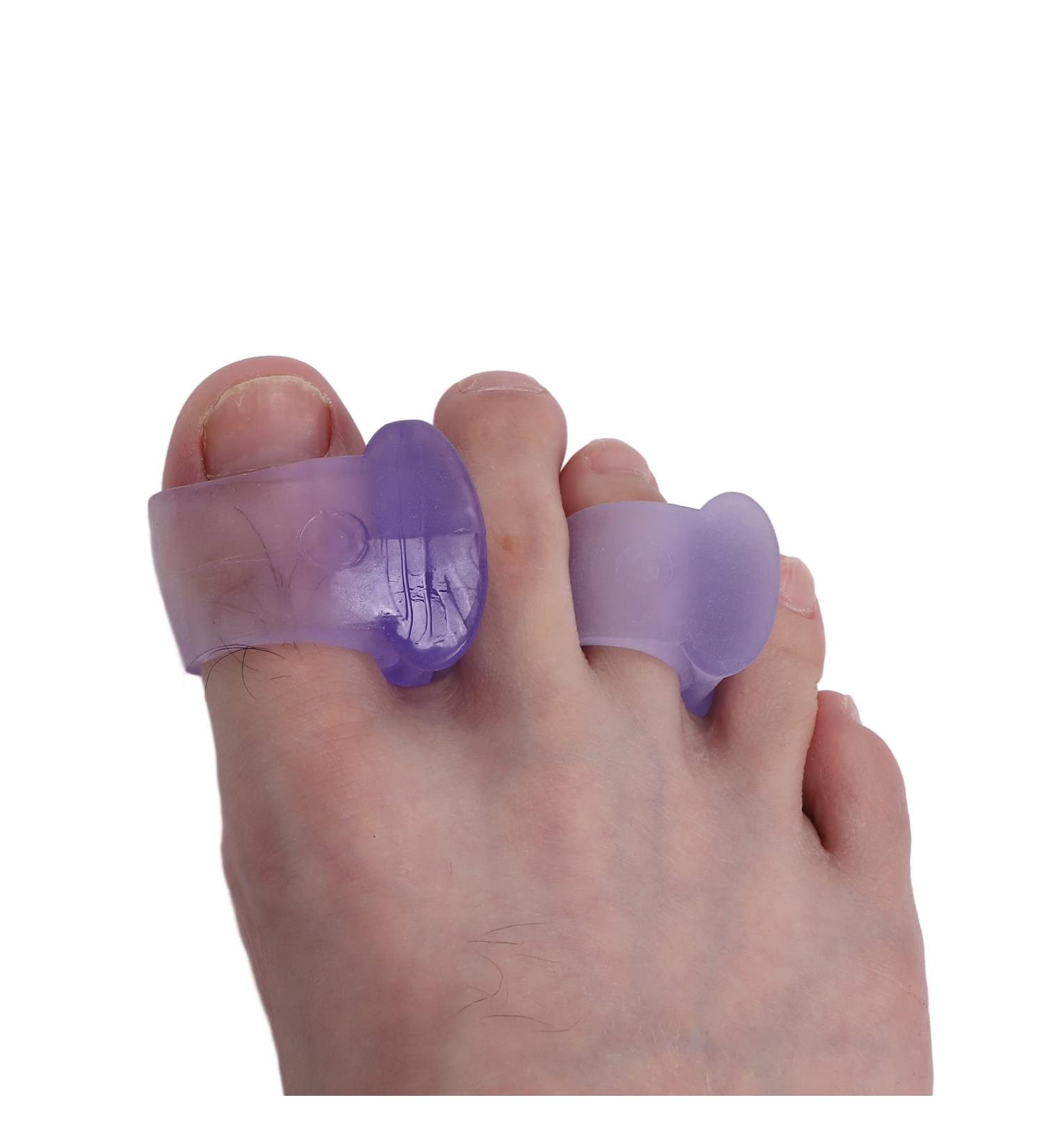 Silicone Gel Toe Separators: 4 Pairs for Hammer Toe Correction | Toe Isolator Splints for Corn Callus Relief - Men & Women - Buy Online on GoSupps.com