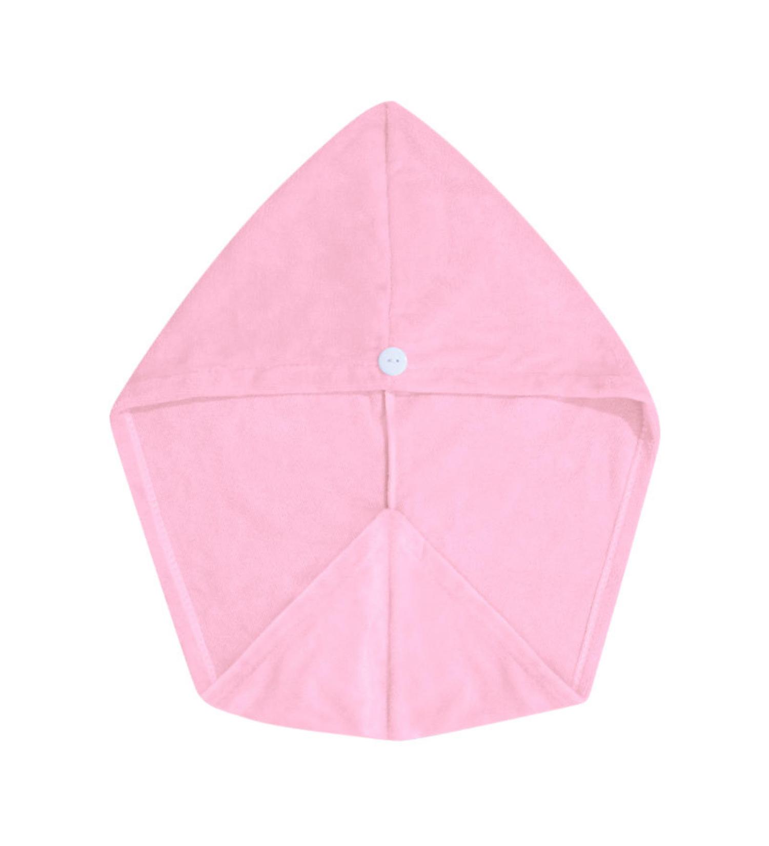 Nykaa Naturals Microfiber Hair Towel Wrap - Lightweight & Absorbent Gentle on Hair Prevents Frizz - Pink - 1 pc | Ideal for All Hair Types - Buy Online on GoSupps.com