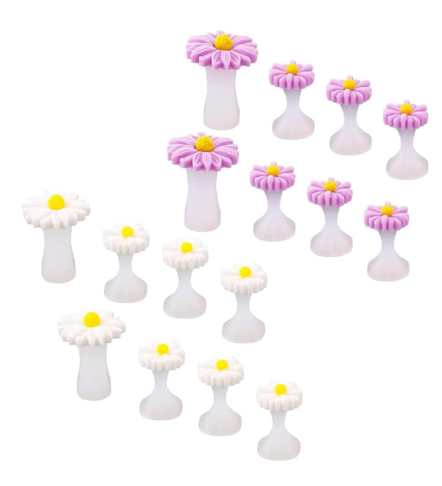 16-Piece Daisy Flower Silicone Toe Separators for Pedicure and Manicure - Nail Art Tools for Women - Buy Online on GoSupps.com