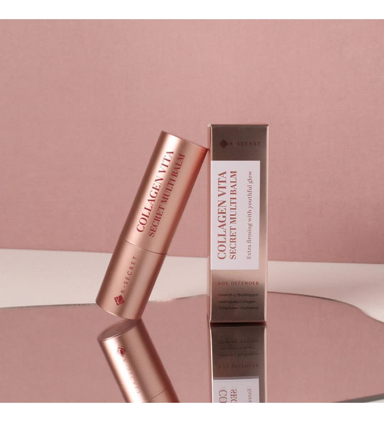 KSECRET Collagen Vita Secret Multi Balm 11g / 0.39oz. | Korean Skincare | for anti wrinkles & brightening with pure vitamin C Hydrate & Lift on face forehead and between eyes fine lines - Buy Online on GoSupps.com