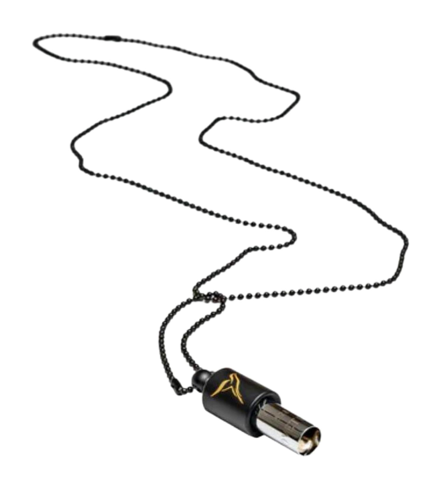 Lovetuner 528 Hz Breathing & Meditation Necklace | Stress Relief & Mindfulness Device | Sound Healing Whistle with Black Ball Chain - Buy Online on GoSupps.com
