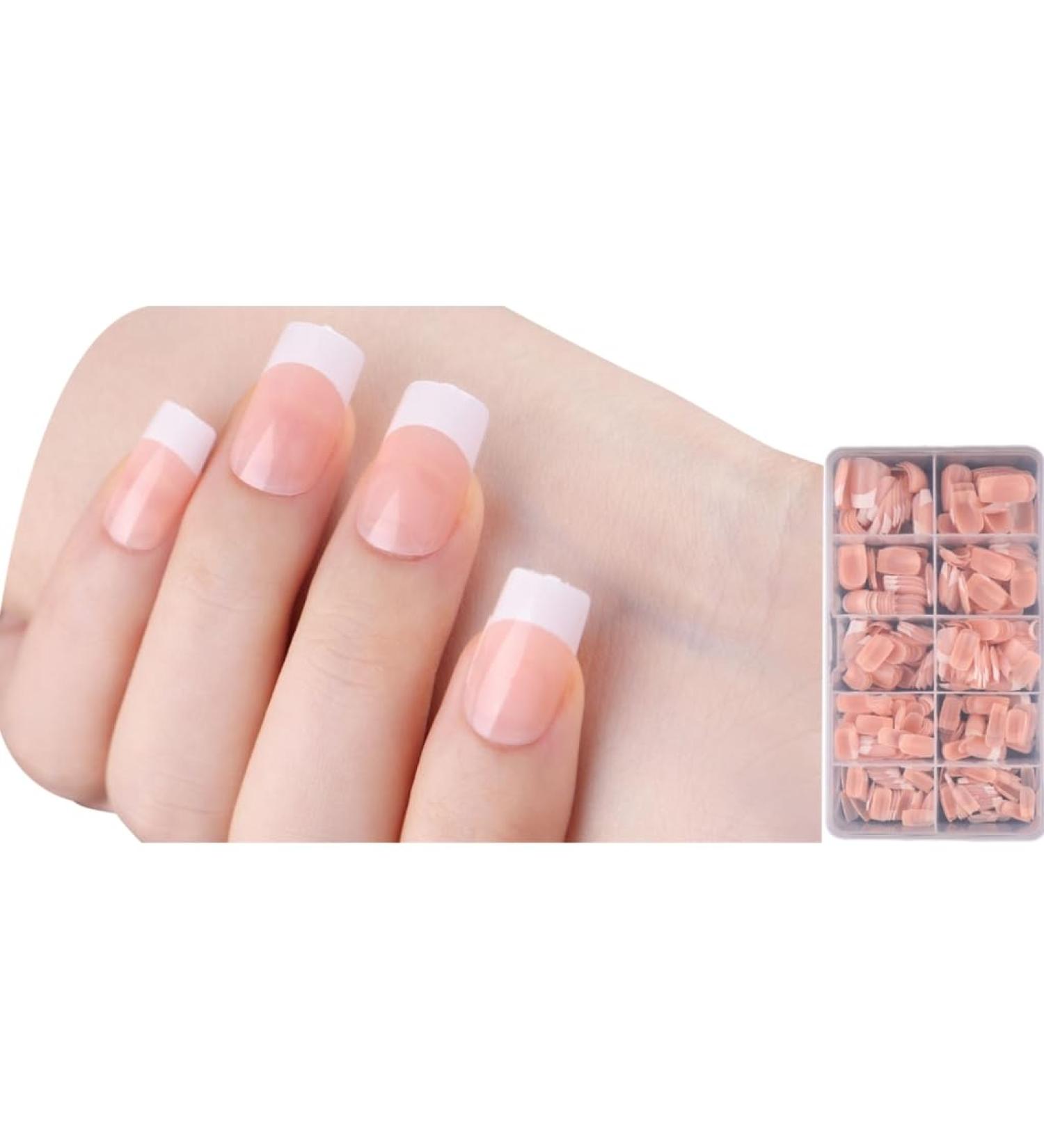 AJTUTUS/Box French Tip False s Press On False s Full Cover Stick On Ballerinas Artificial s - Buy Online on GoSupps.com
