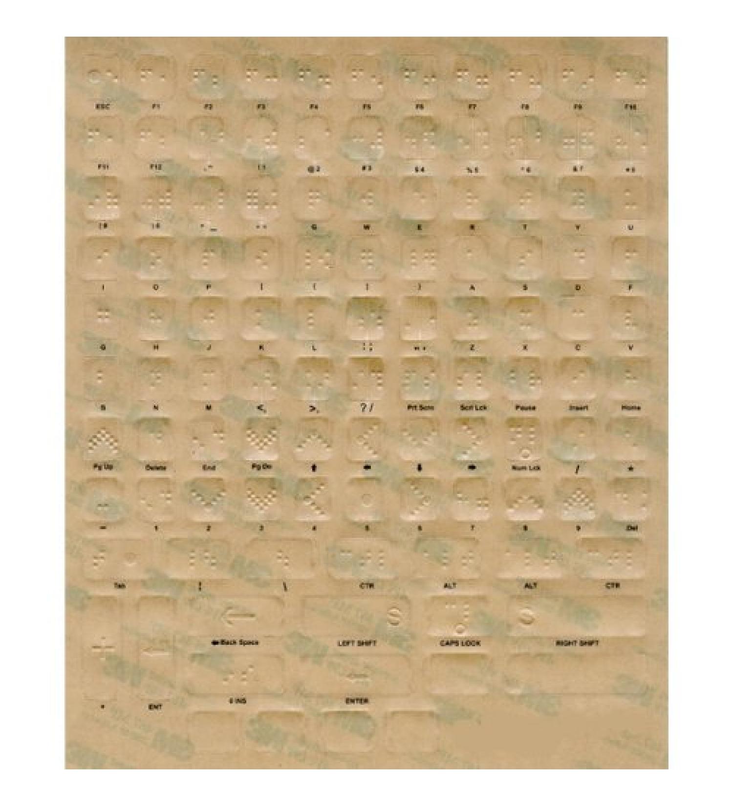 Braille Keyboard Stickers for The Blind and Visually Impaired