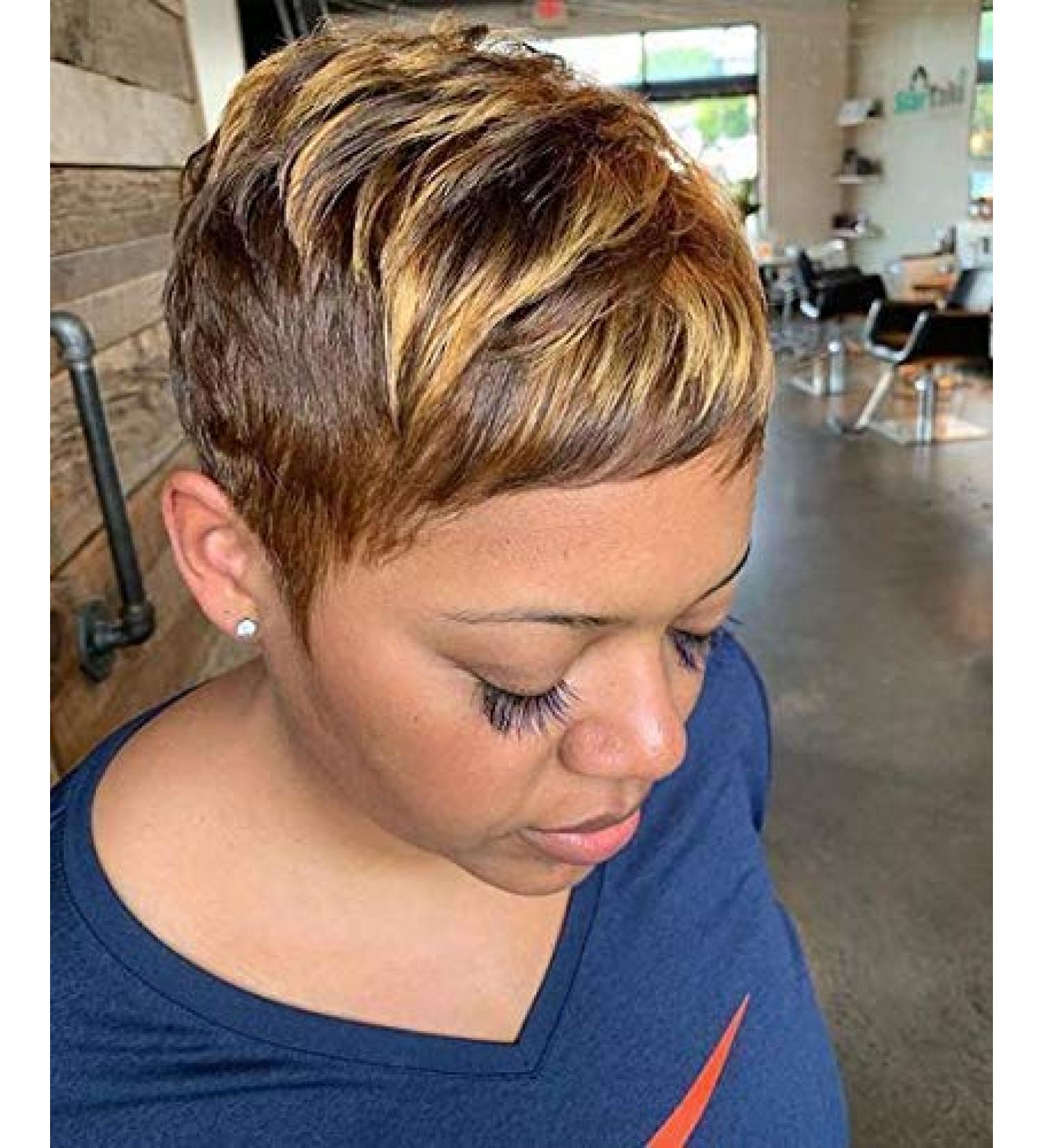 Nicelatus Short Hairstyles for Women Natural Synthetic Wigs for Black Women Short Pixie Cut Hair Wigs 10 Styles Available (nicelatus-9622)