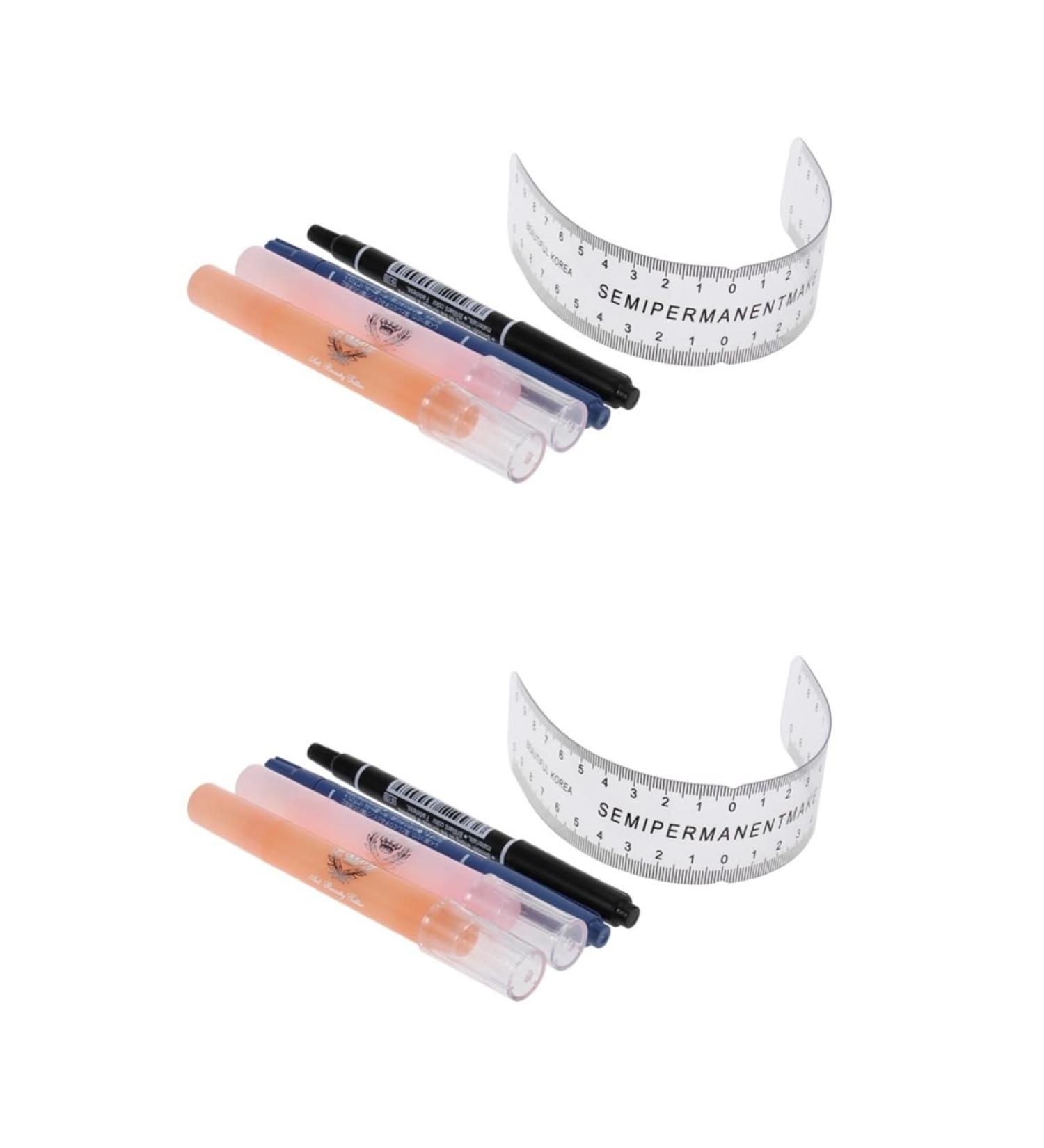 NOLITOY 2pcs Eyebow Kit Eyebrow Microblading Kit Set Eyebrow Pencil Disposable - Buy Online on GoSupps.com