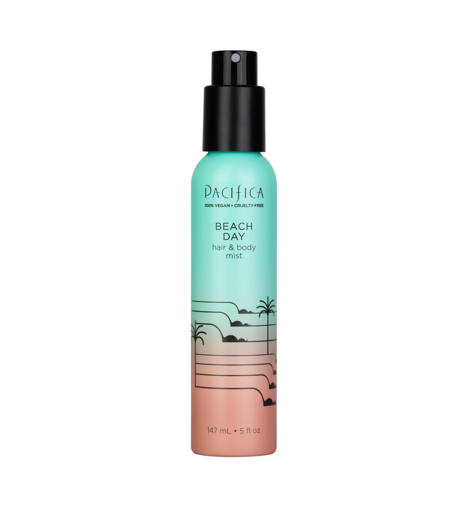 Pacifica Hair Perfume & Body Fragrance Spray Mist - Beach Day with Bergamot Orange Flower Sandalwood Amber Musk & Suede Leather Alcohol-Free Vegan & Cruelty-Free 5 oz (1 Count) New Beach Day 5 Fl Oz (Pack of 1) - Buy Online on GoSupps.com