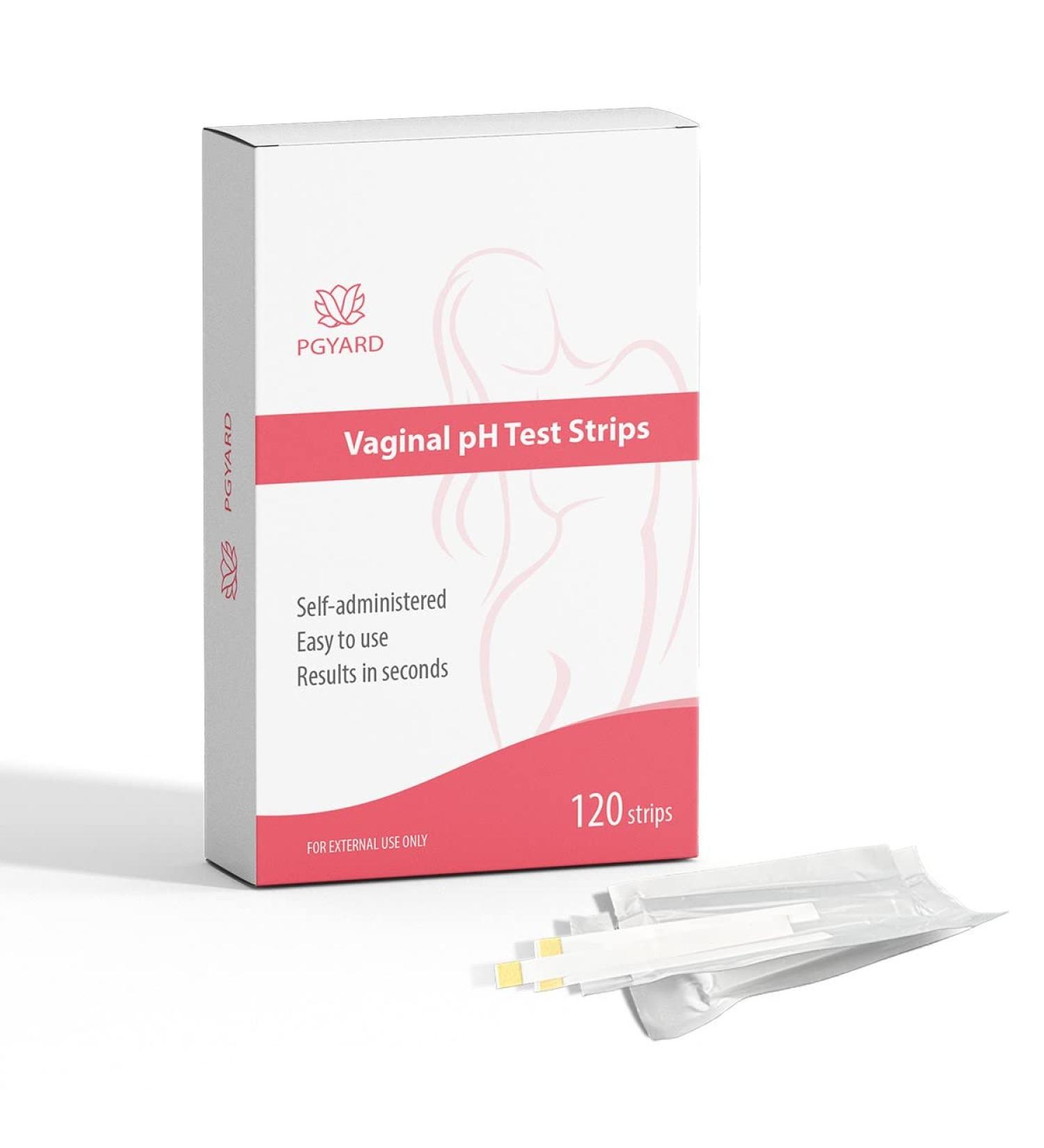 PGYARD Vaginal Health pH Test Strips - 120 Pack | Monitor Intimate Health & Prevent Infection | Accurate pH Balance for Women - Buy Online on GoSupps.com