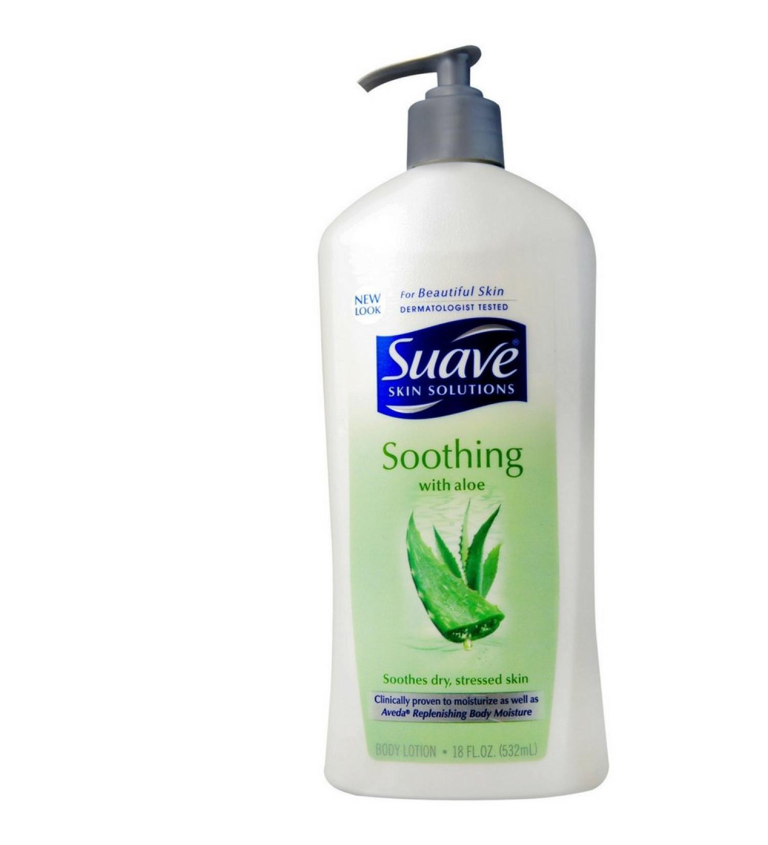 Suave Hand and Body Lotion with Soothing with Aloe 18 oz ( Pack of 3)