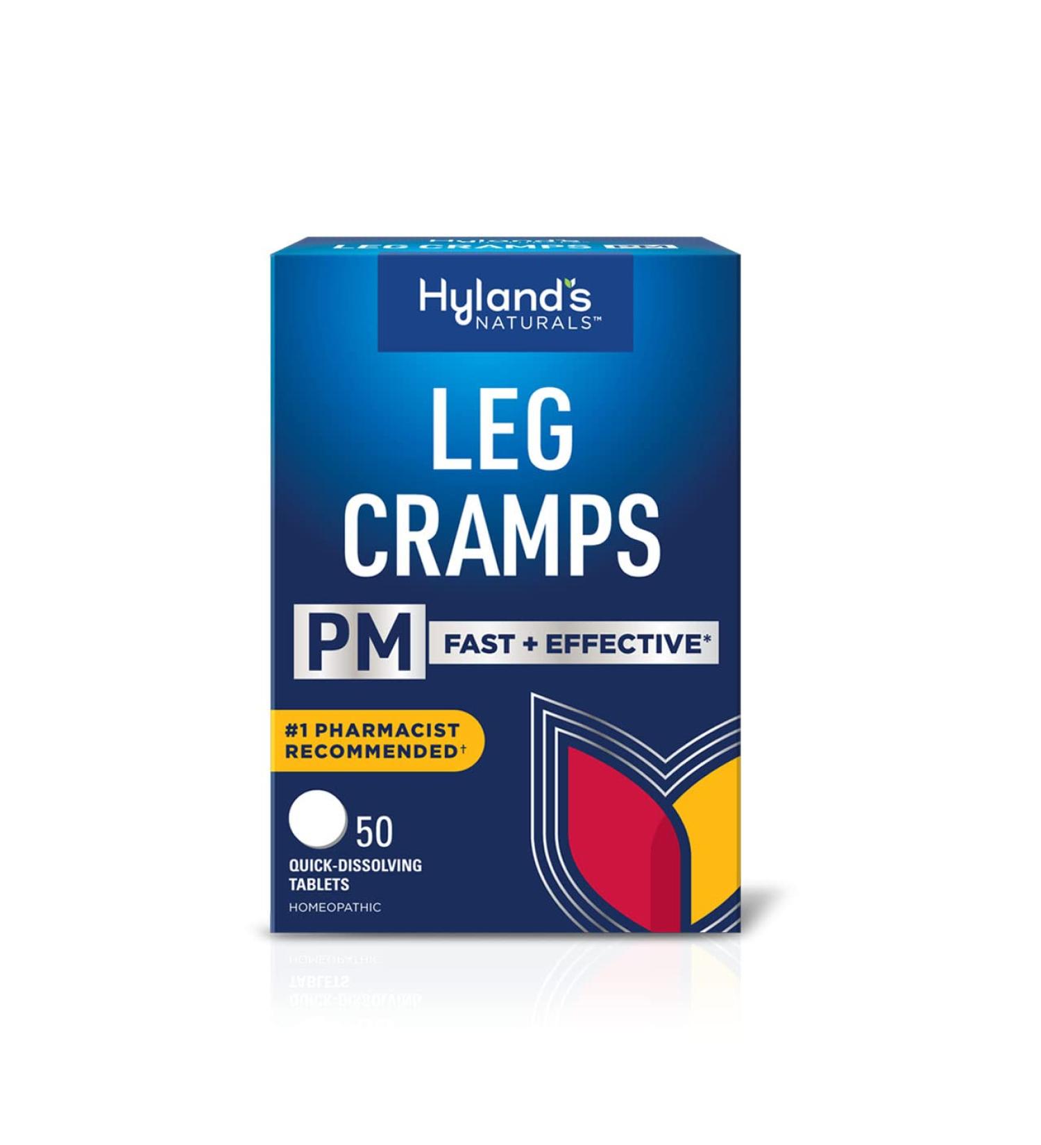 Hyland's Naturals Leg Cramps Tablets PM Formula - 50 Count Natural Relief for Nighttime Calf, Foot & Leg Cramps - Buy Online on GoSupps.com