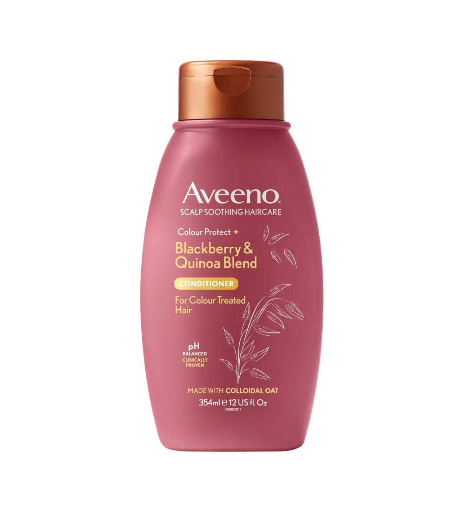 Aveeno Itchy Scalp Soothing & Color Protect Shampoo - Blackberry & Quinoa 354ml | Gentle Care for Colored Hair & Itchy Scalp - Buy Online on GoSupps.com