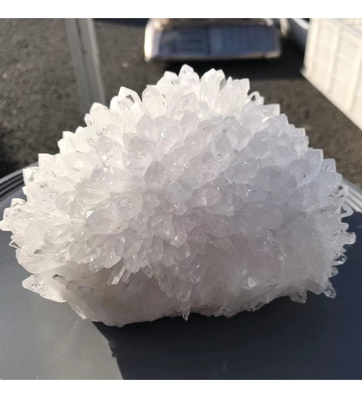 Home Natural White Quartz Crystal Cluster Reiki Cluster Furnishing Articles Raw Ore Specimens Home Goods (Size : 1000-1200g) - Buy Online on GoSupps.com
