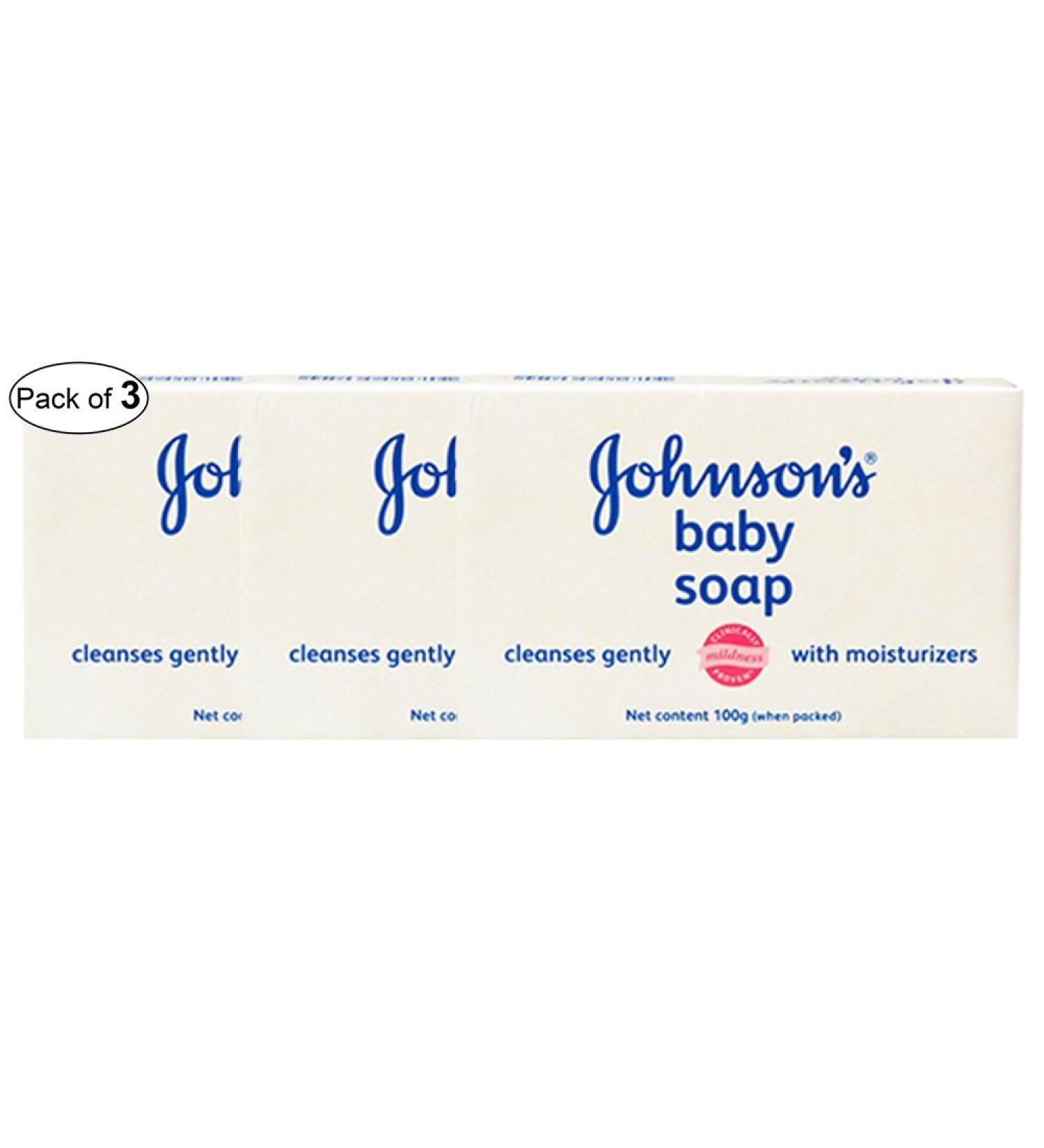 Johnson s Baby Soap With Moisturizers (100g Approx.) (Pack of 3)
