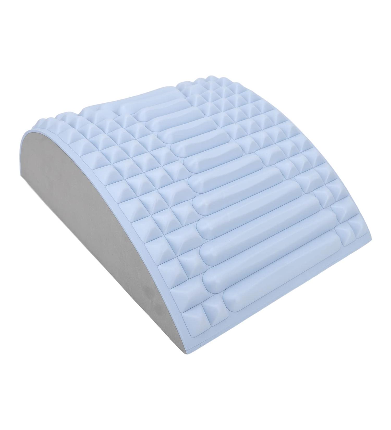 Neck and Back Support - 30x24x10 cm Multifunctional Lumbar Traction Device (Blue) for Spine Relief - Buy Online on GoSupps.com