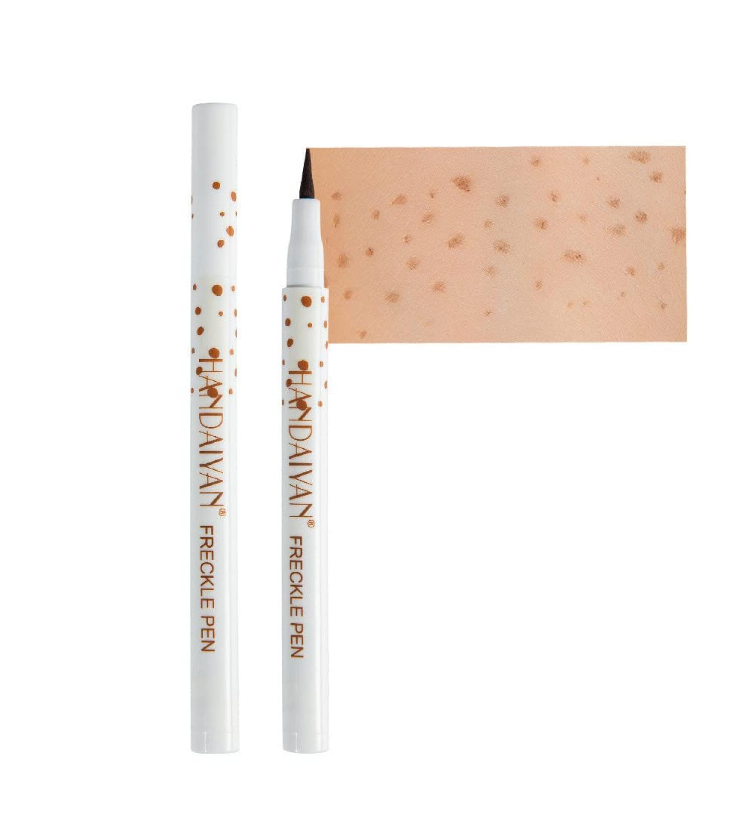 PICKX Freckle Pen 4 Colors Natural Freckle Pen Fake Freckle Pen Waterproof Long Lasting Soft Spots Natural Relaxing Sun Makeup(Light Brown Natural Coffee Chestnut Dark Brown) (Light Brown) - Buy Online on GoSupps.com