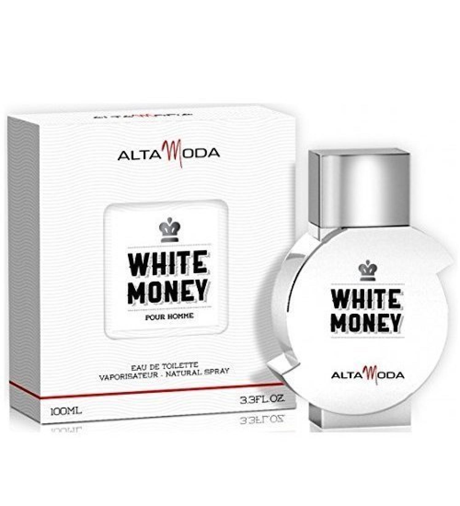 WHITE MONEY POUR HOMME BY ALTA MODA COLOGNE FOR MEN 3.3 OZ / 100 ML EAU DE TOILETTE SPRAY